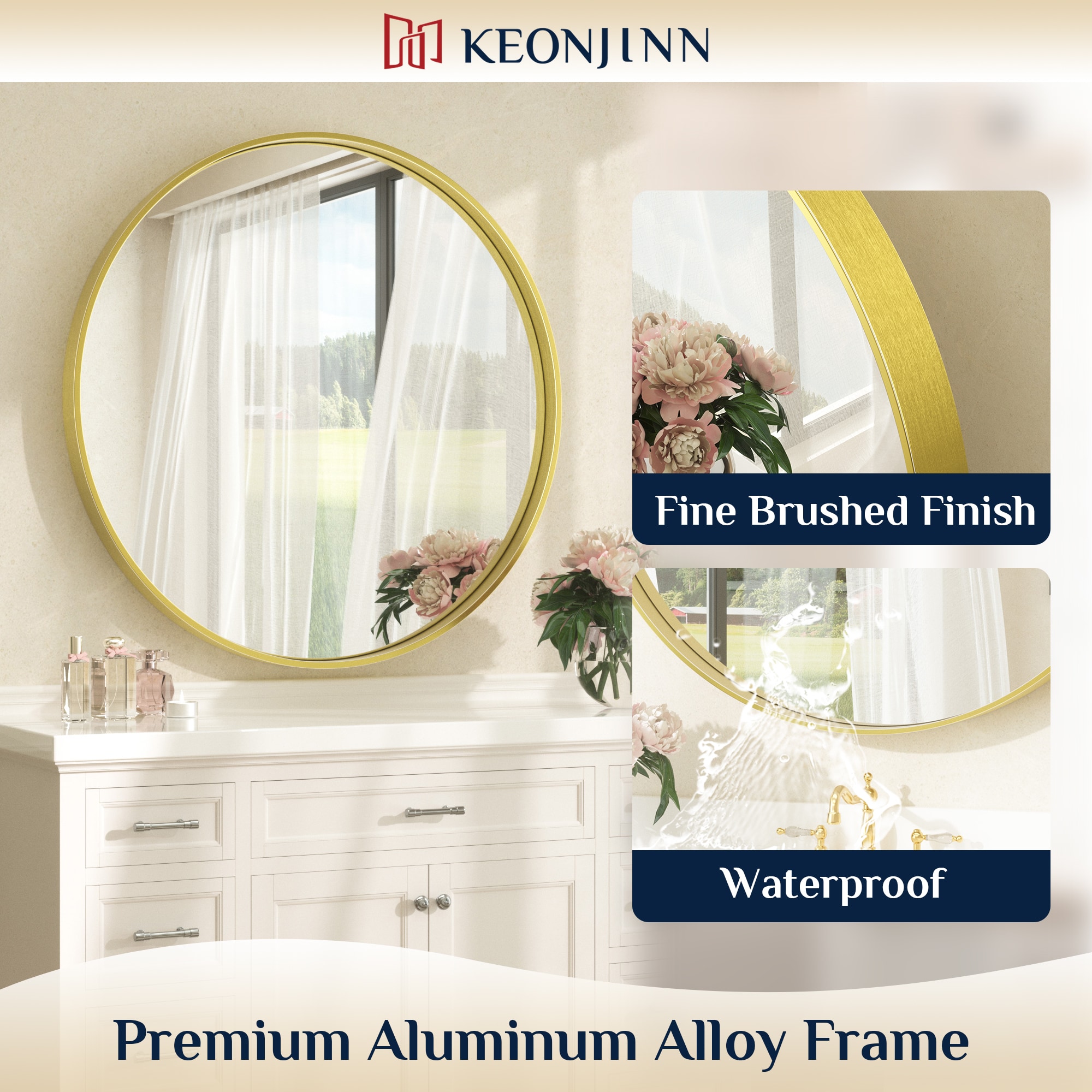 Keonjinn LW-JZ-YXJSK-R60GD Decor-Mirrors - View #5