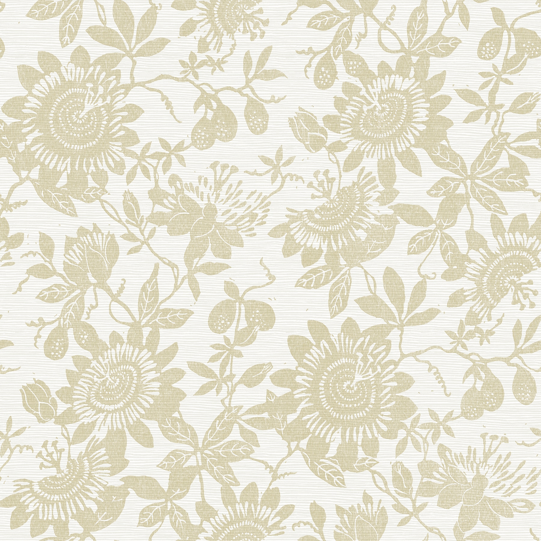 A-Street Prints 4074-26632 Georgia 56.4-Sq. Feet Yellow Non-woven Textured Floral 3D Unpasted Wallpaper