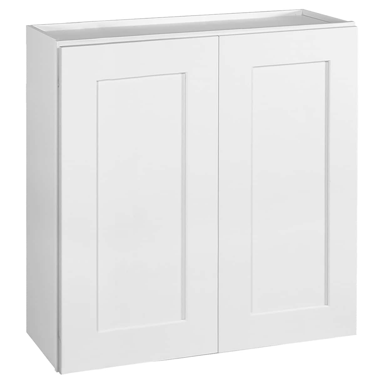 Design House 613547 Brookings 30-in W x 30-in H x 12-in D White Maple Wall Fully assembled Plywood Cabinet (Recessed Panel Shaker)