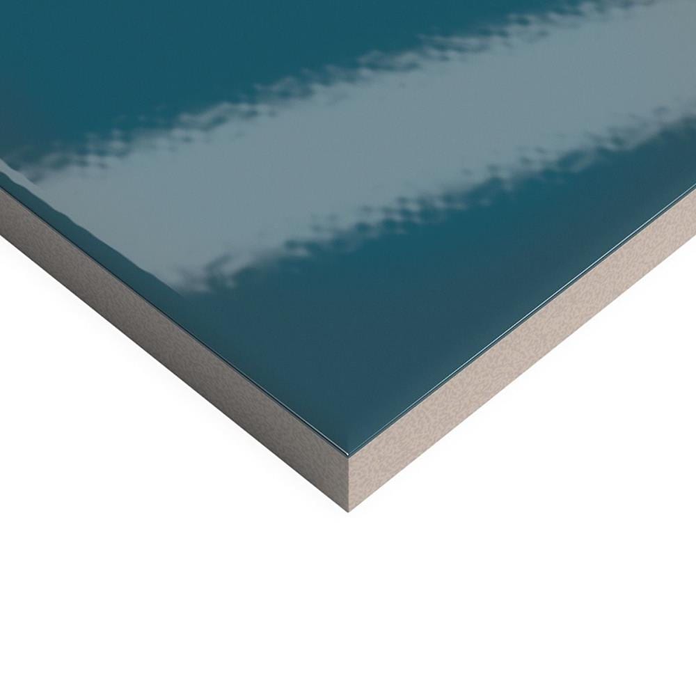 Abbey Road 4 x 12 Blue Polished Porcelain Subway Tile