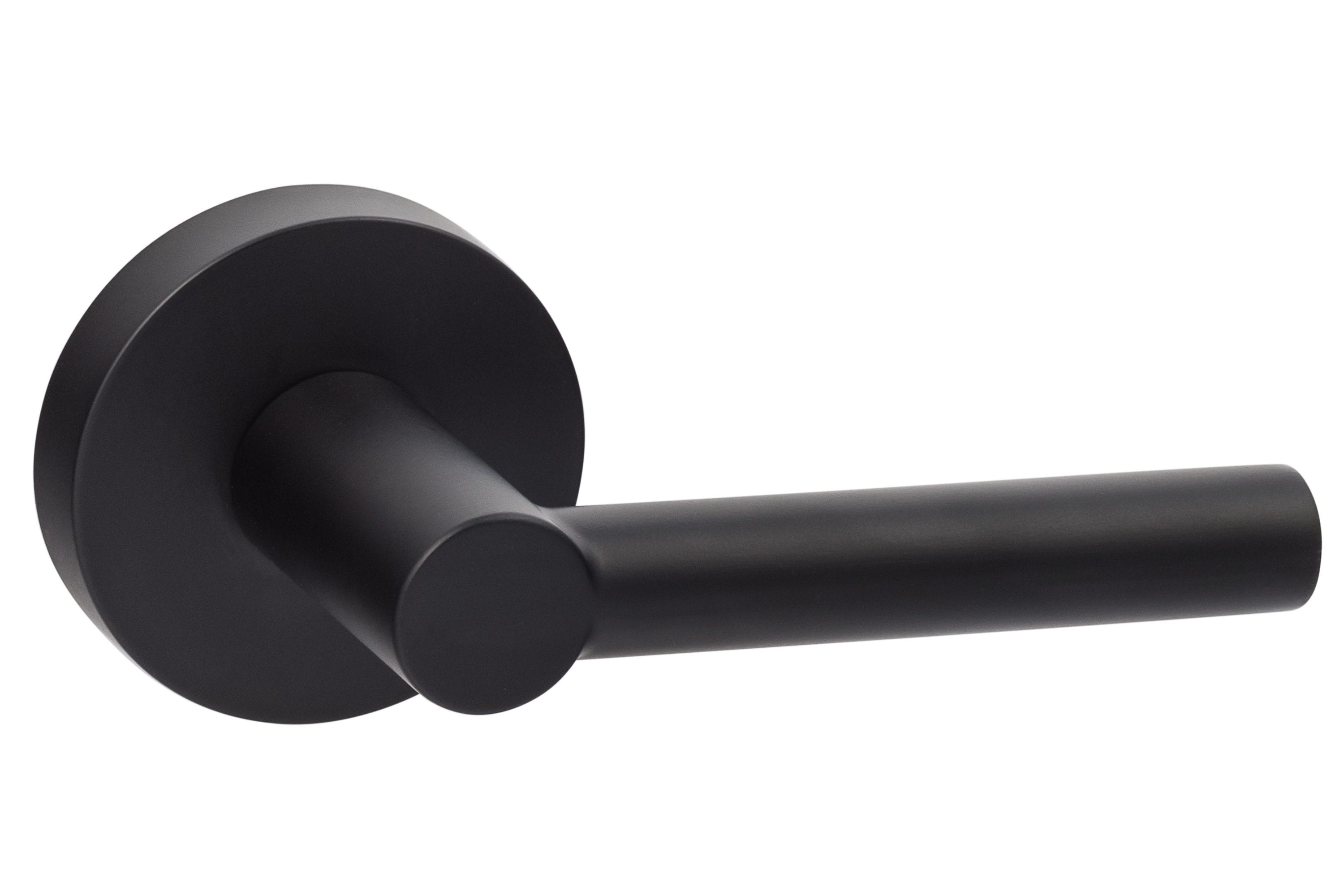 Sure-Loc Hardware MR101 FBL Ridgecrest Modern Marin Flat Black Interior Bed/Bath Hall/Closet Passage Door Handle