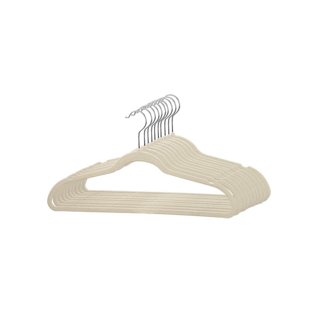   Basics Slim, Velvet, Non-Slip Suit Clothes Hangers,  Black/Rose Gold - Pack of 100 : Home & Kitchen