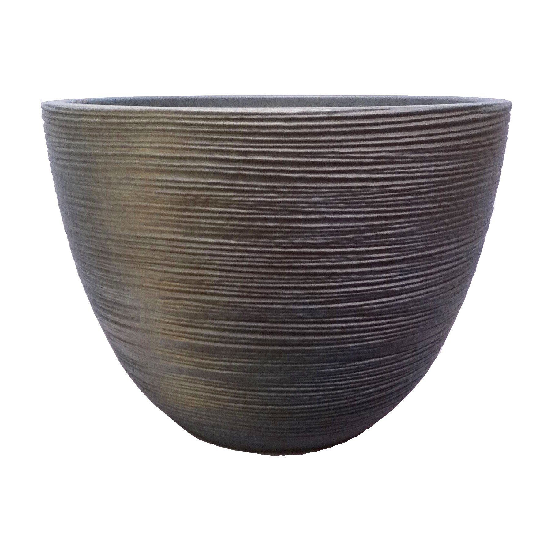 allen + roth US330116 47-Quart Rust Resin Planter