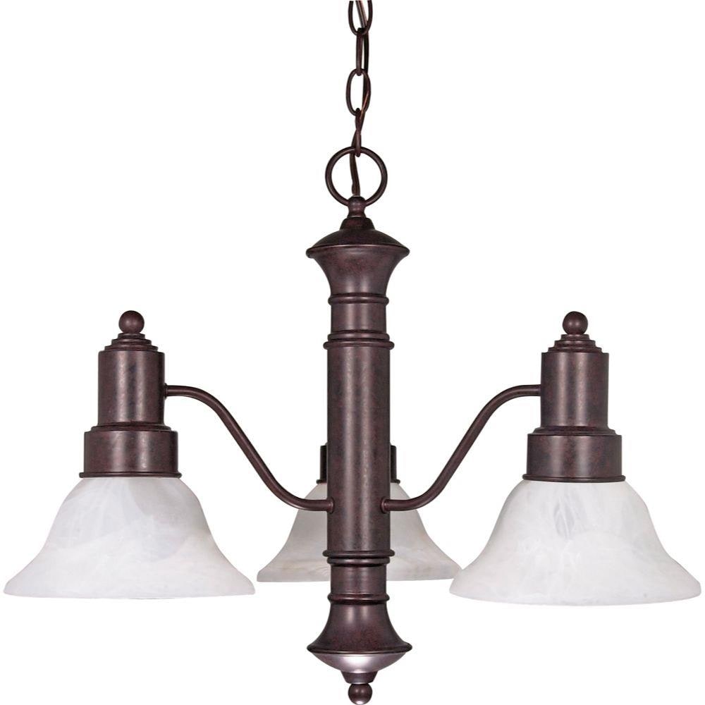  LW-SC528097 1-Light Old Bronze Transitional Dry Rated Chandelier