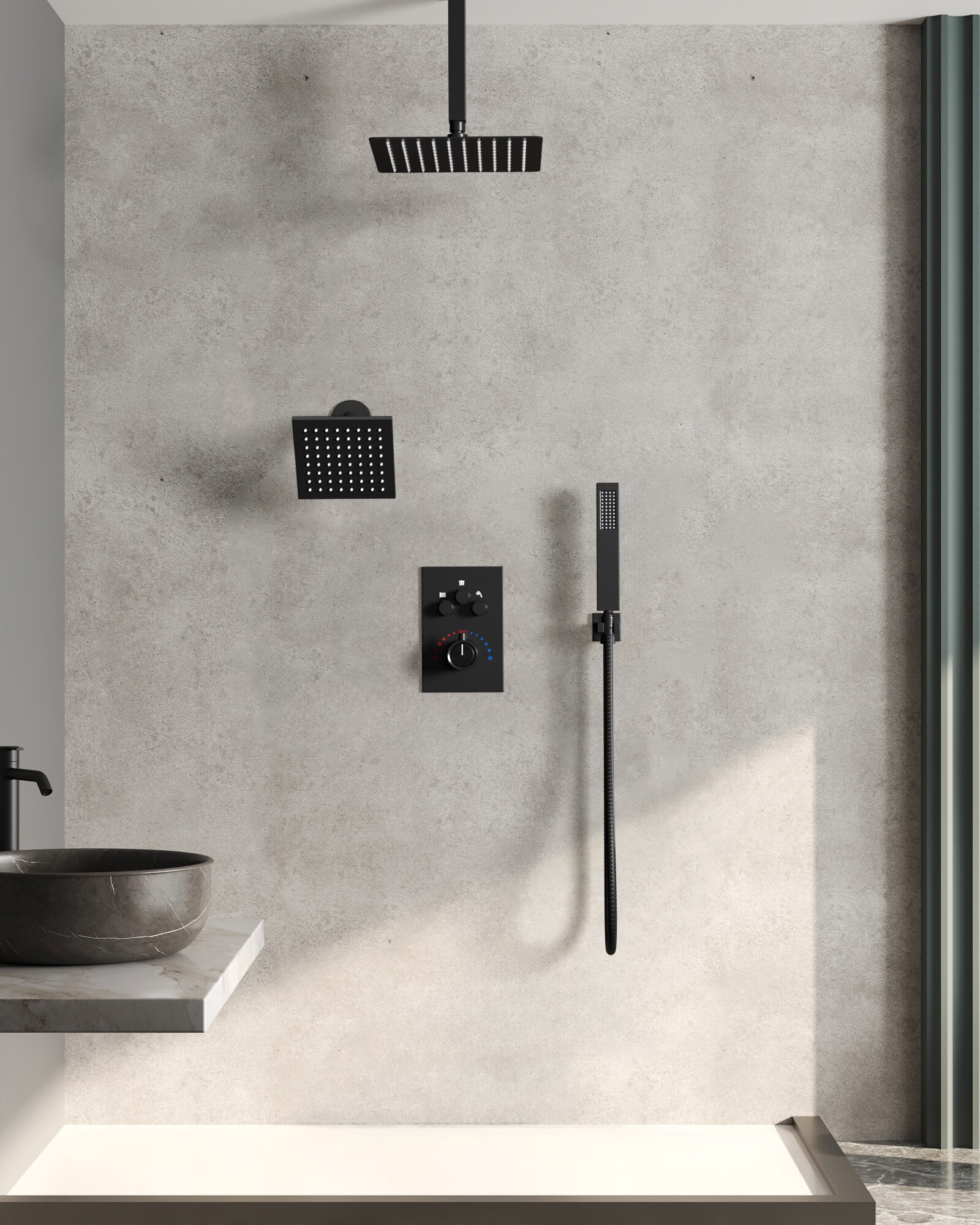 EVERSTEIN Q-922-OTOP Showerhead-Bar-Panels - View #12