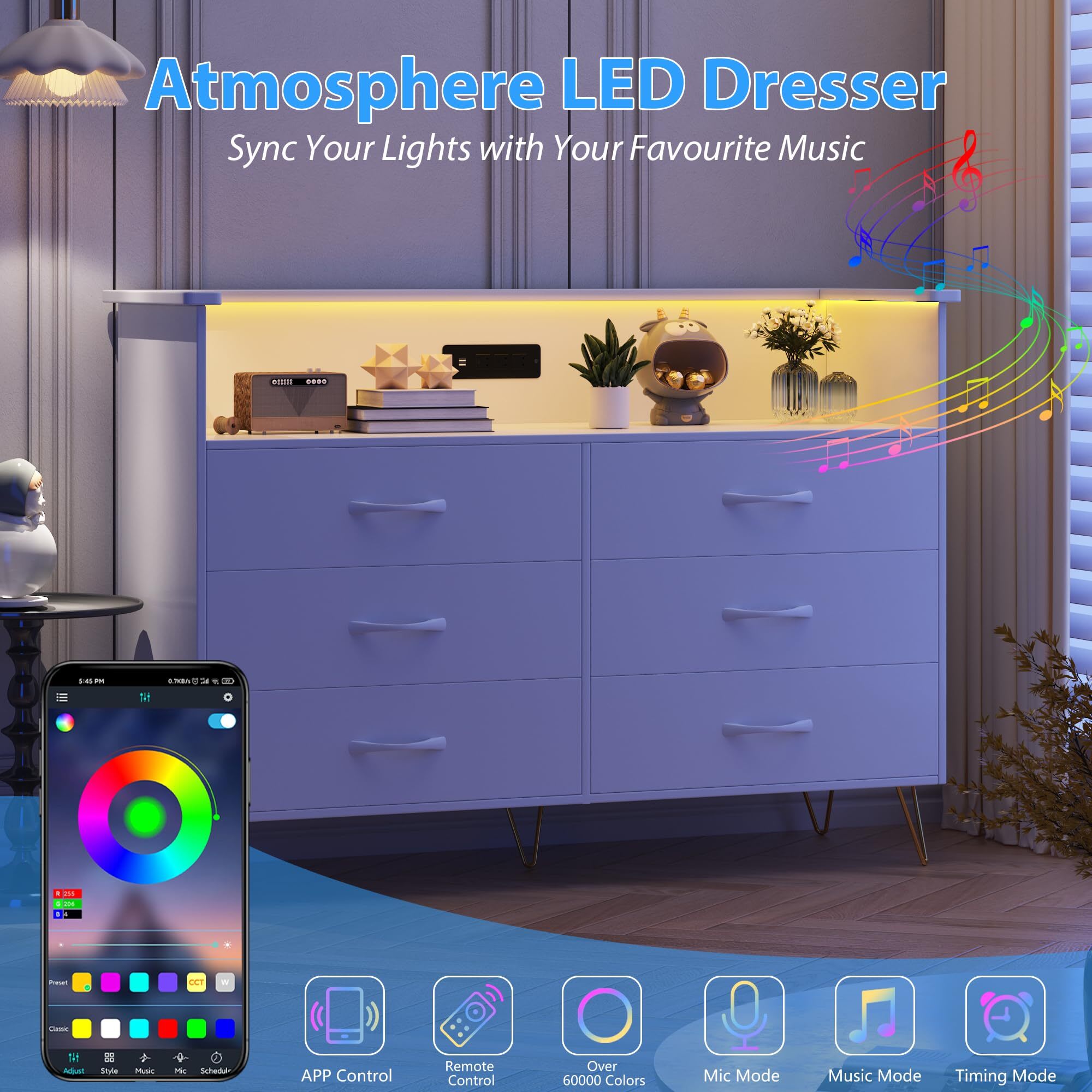 Qeetex HHYLS-PHO11G72WTG dressers - View #4