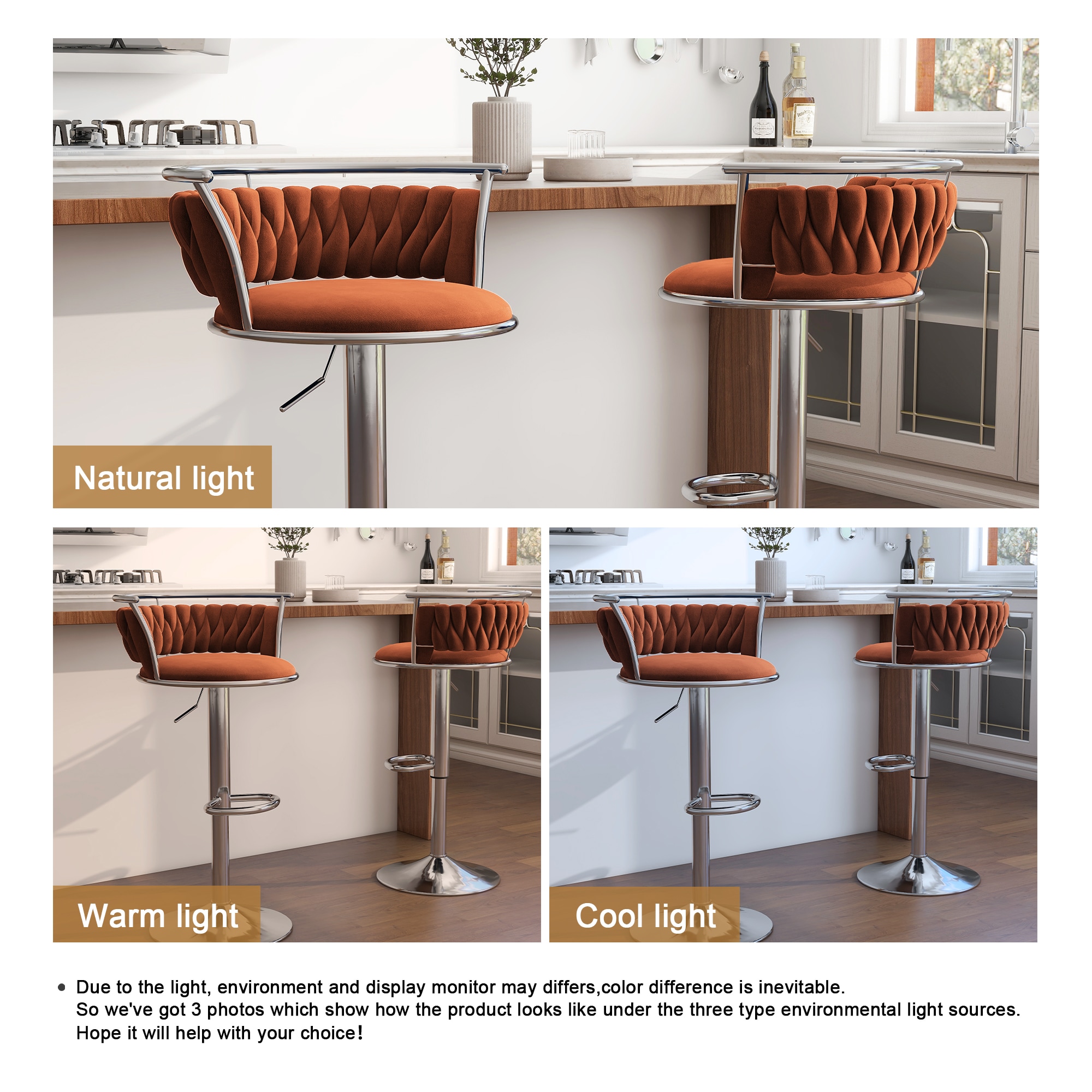 Dreamsidea LS-BA-SIL-2-OR-6 stools - View #7