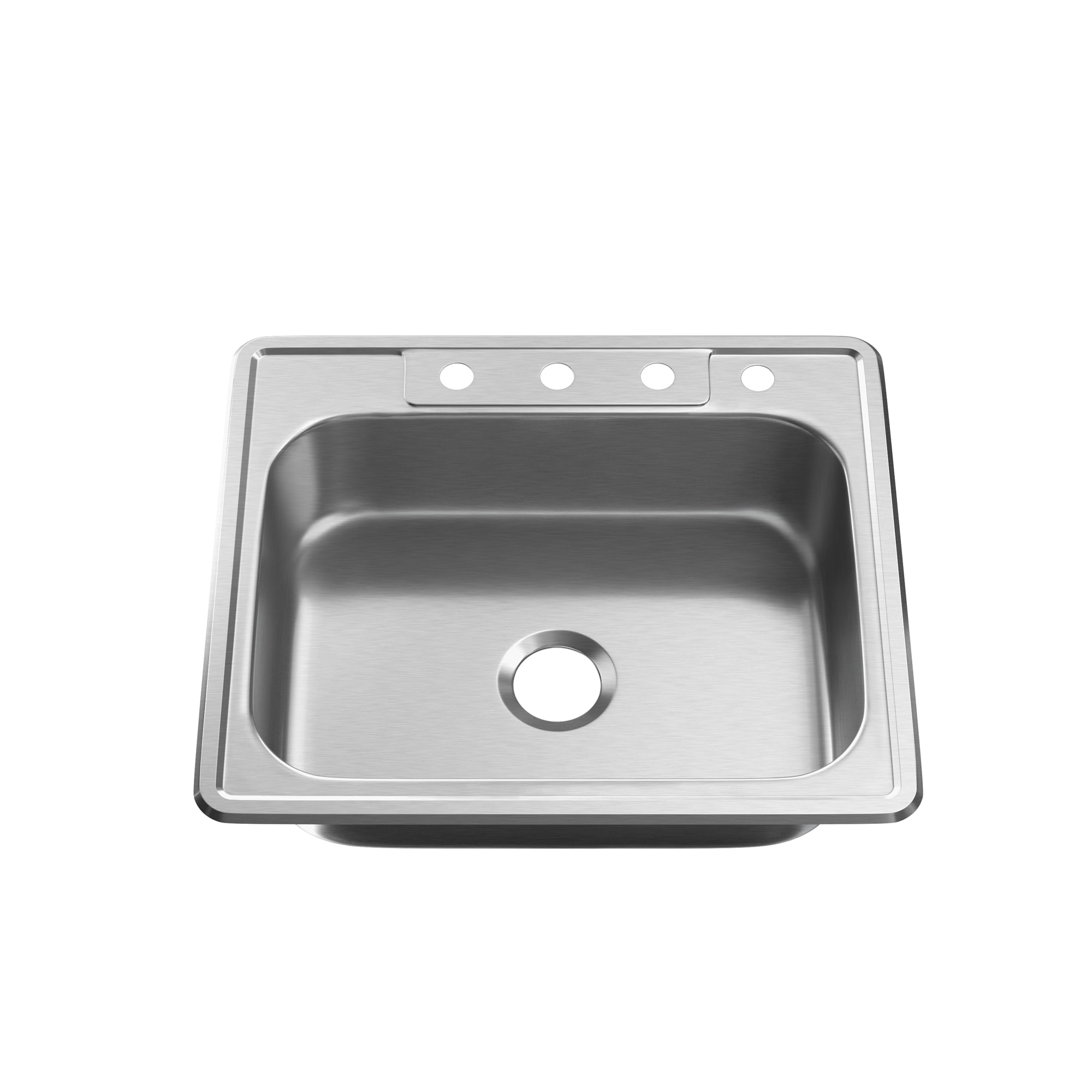 PROFLO PFSR252274A Drop-in 25-in x 22.06-in Stainless steel Single bowl 20 -Gauge Kitchen Sink