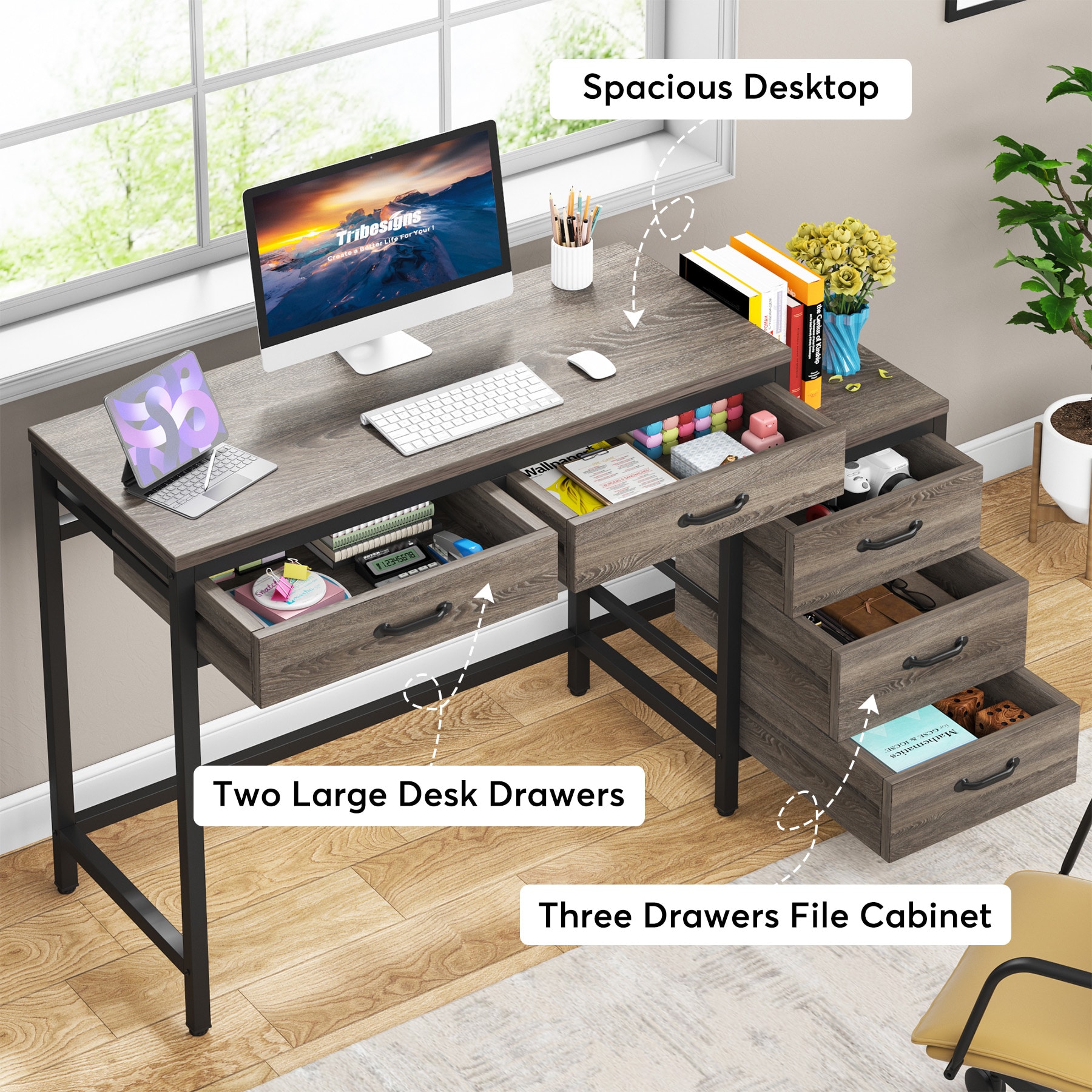 Fnova LWTJ-JW0449 Office-Tables - View #4