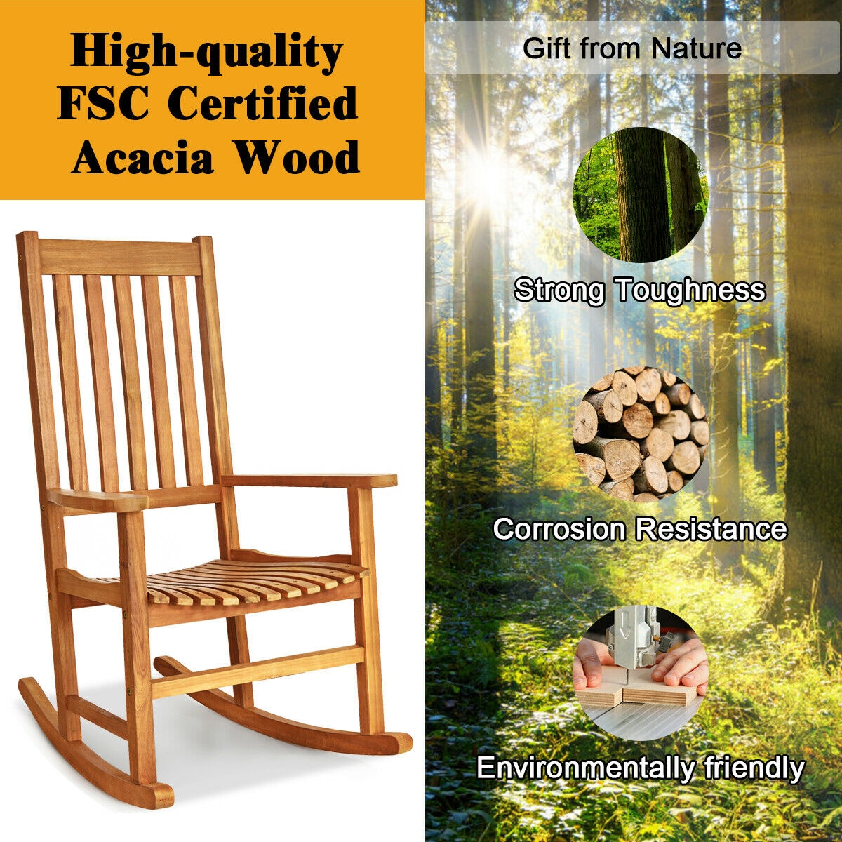 Forclover HBV-0110NA Patio-Chairs - View #3