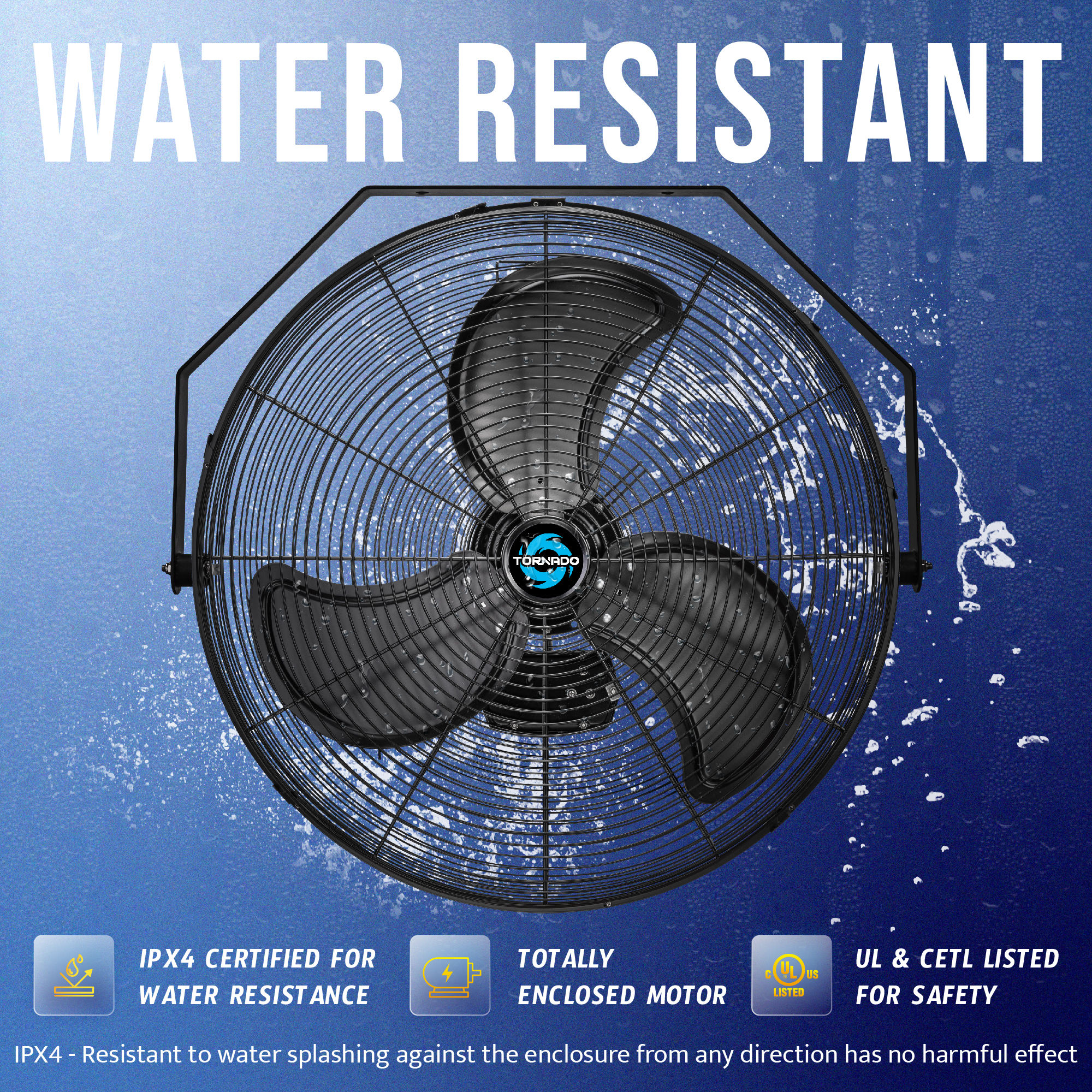 Tornado Fans HI-FAN-18HVWM-WR-1P Wall-Mounted-Fans - View #3