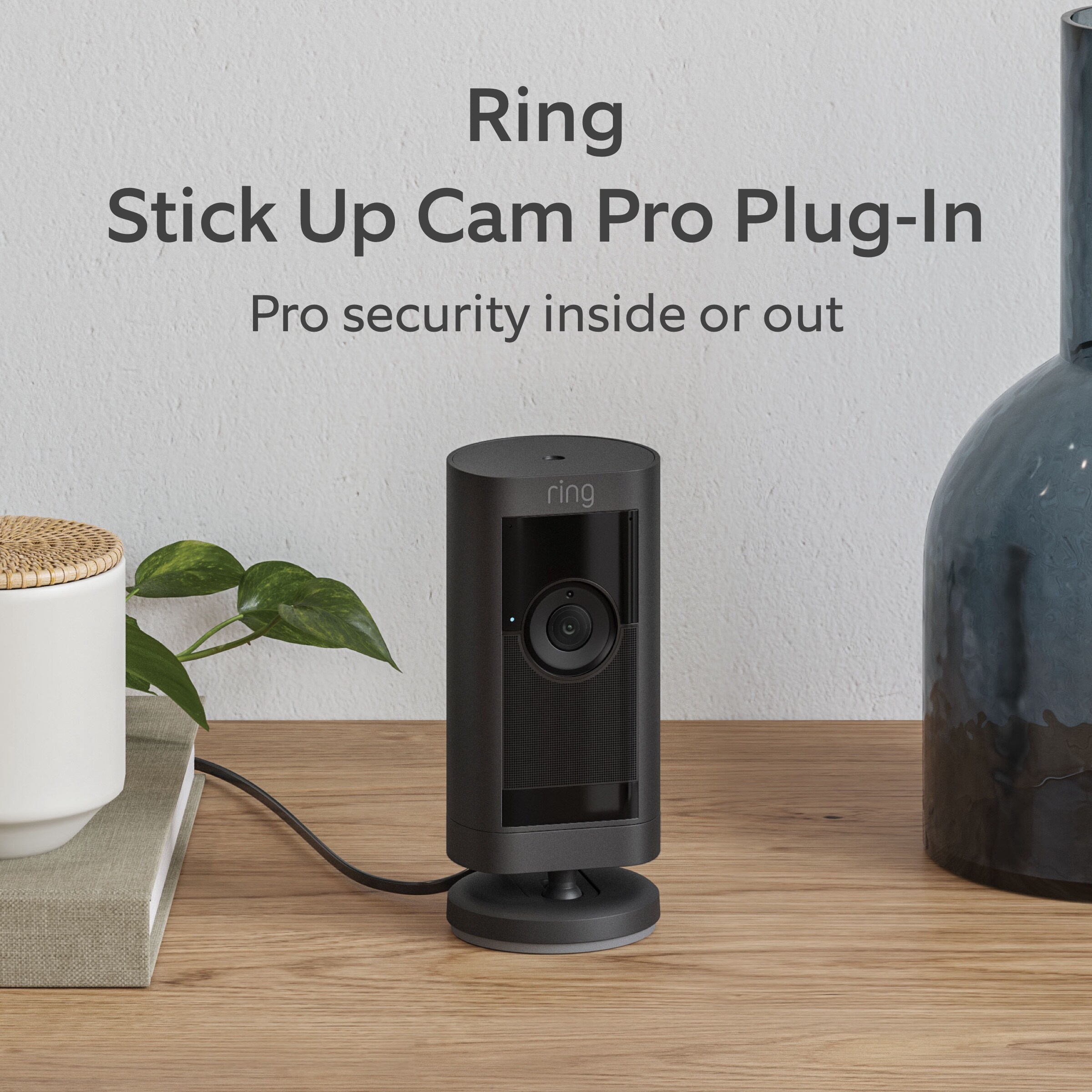 Ring Stick Up Cam Pro Plug in Indoor/Outdoor Security Camera with 3D Motion Detection, HDR Video and Color Night Vision, Black B09CKJVYXP Sansujyuku sansujyuku.com