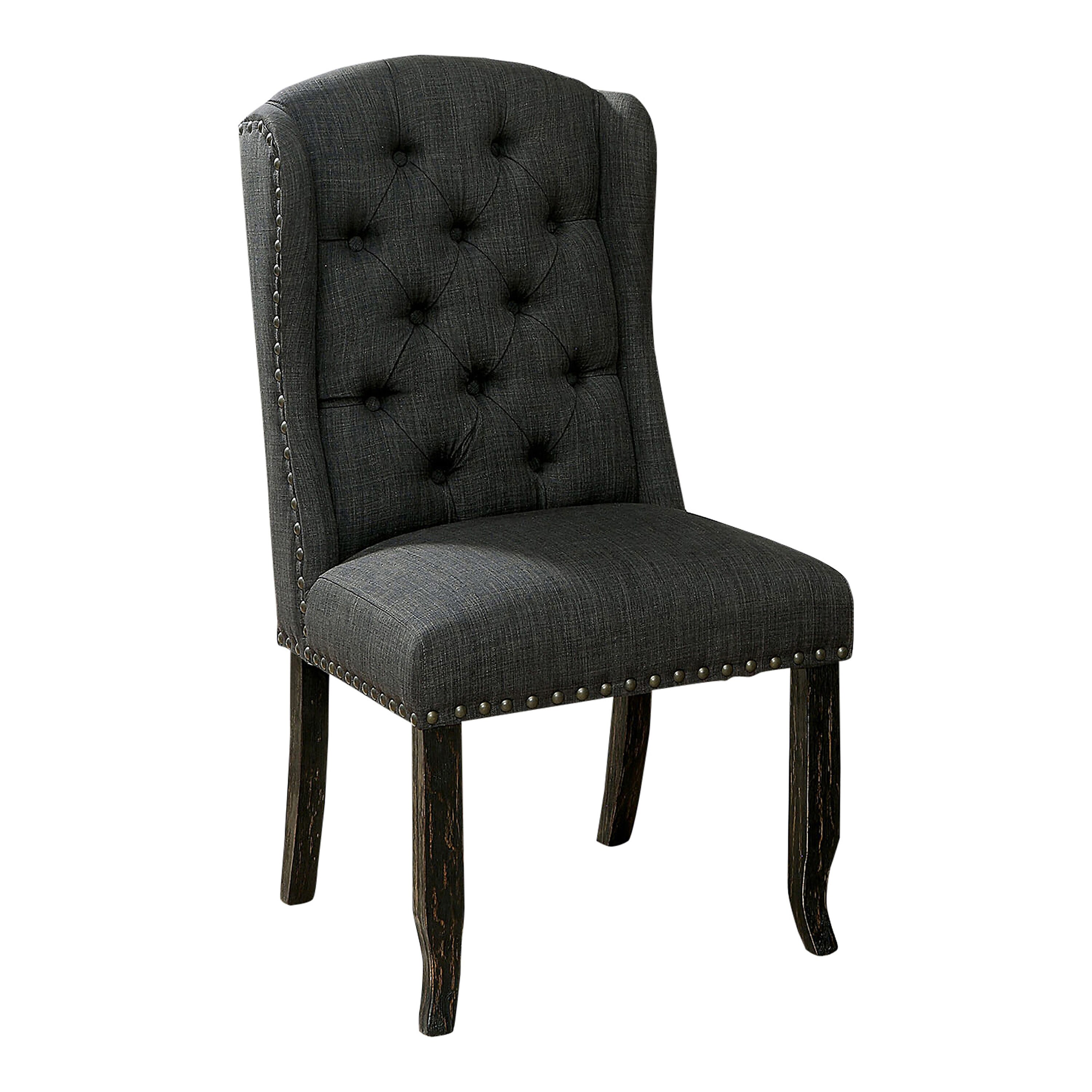 Furniture of America IDF-3324BK-GY-SC Dining-Chairs - View #7