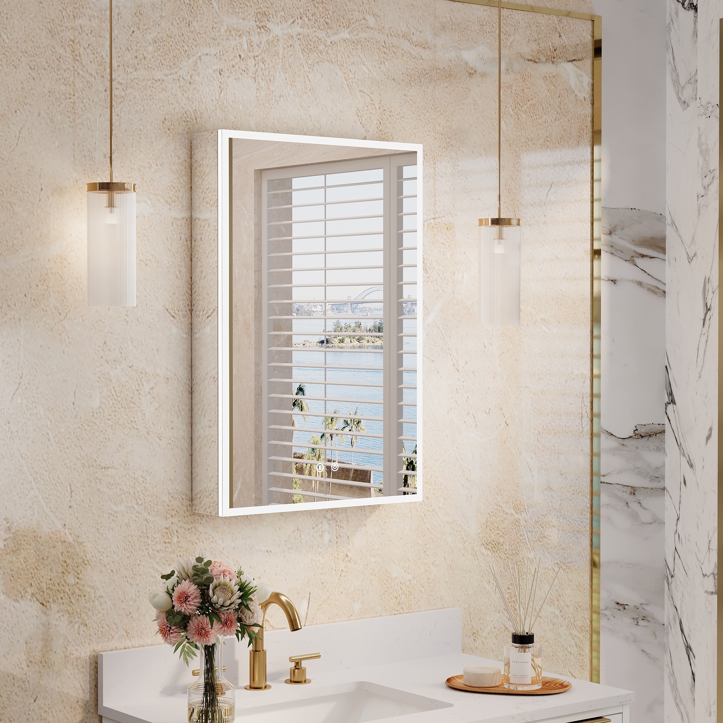 WELLFOR EXMC2430LD Bathroom-Medicine-Cabinets - View #3