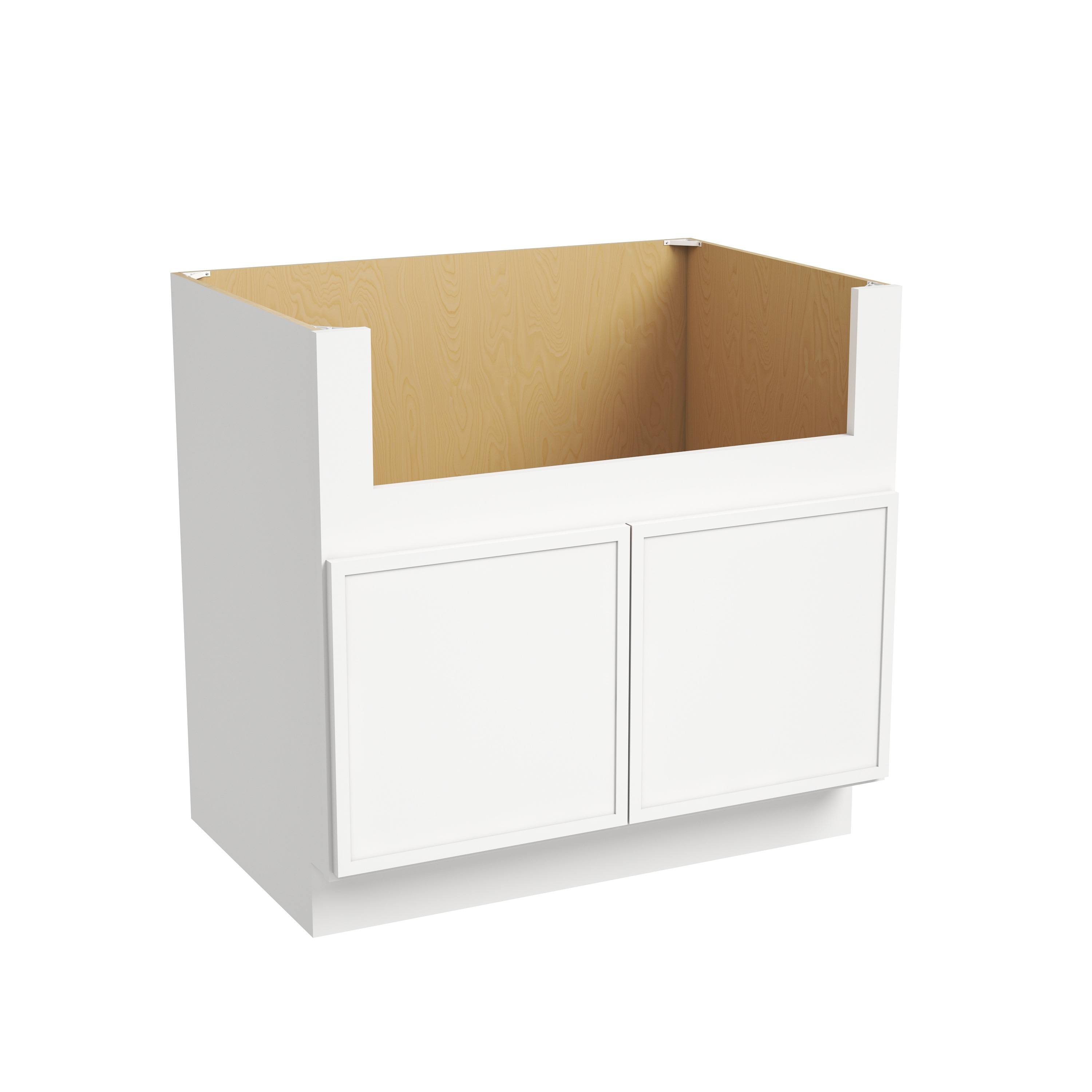 CASAINC 36-in W x 34.5-in H x 24-in D Dove White Ready to Assemble (RTA) Plywood Farm Kitchen Base Slim Shaker