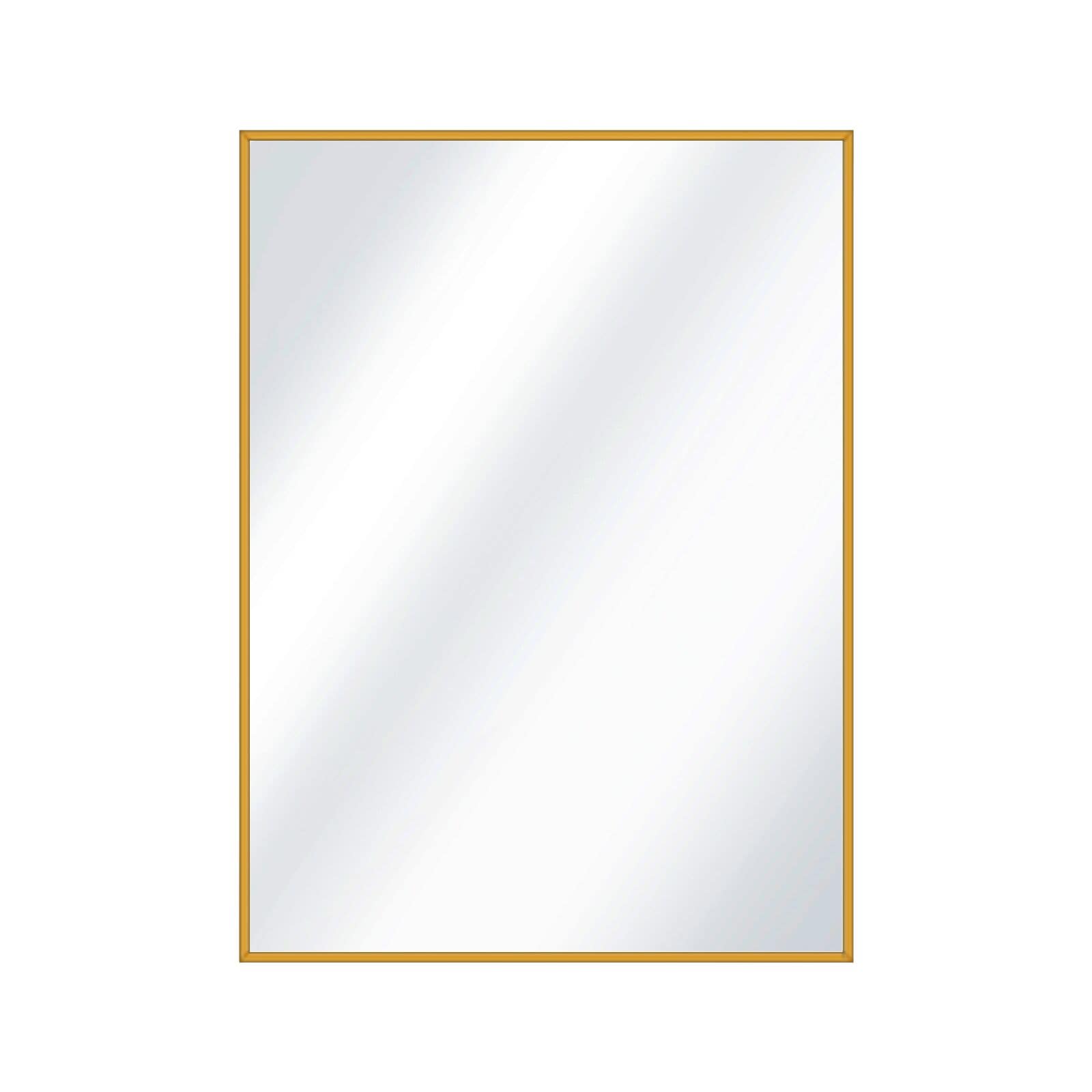 BEAUTYPEAK LS-YSJ-ZJ2436-G 24-Inches W x 35.8-Inches H Rectangle Gold Framed Wall Mirror