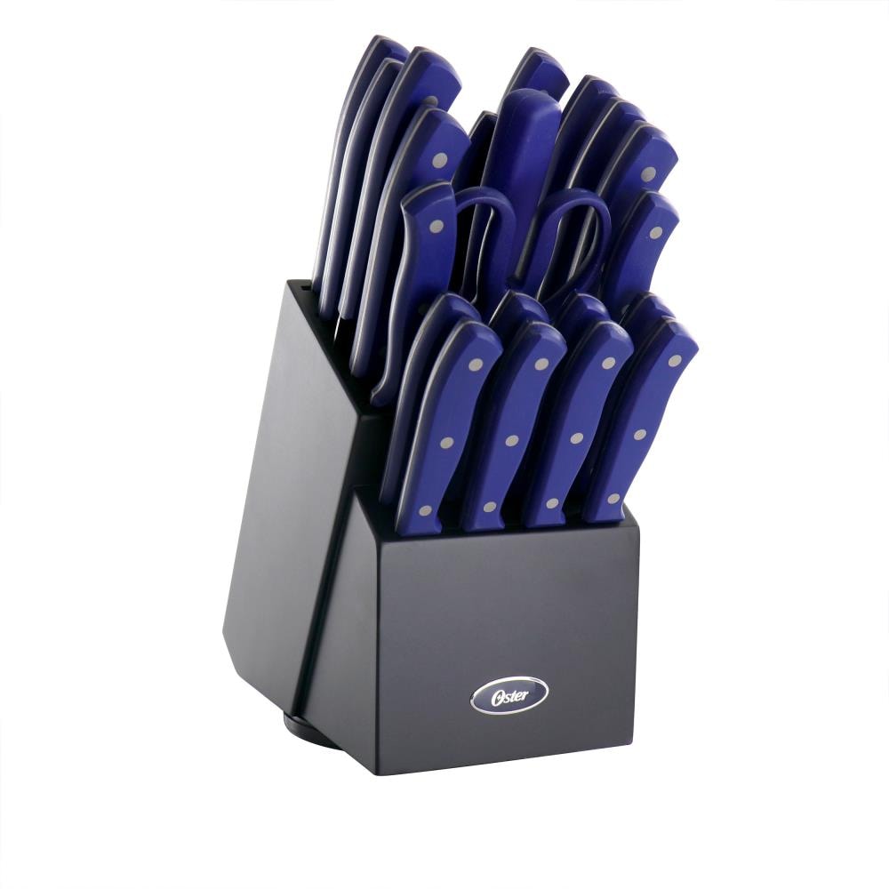 15 Piece Stainless Steel Blade Cutlery Set in Dark Blue - On Sale