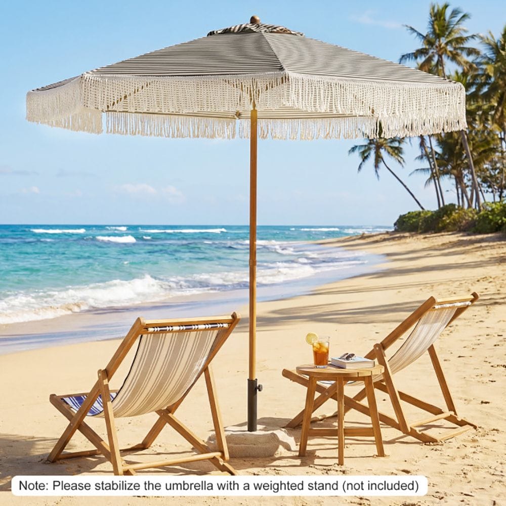 7 foot patio umbrella Grosfillex Market - Diameter - Wooden Pole - Pacific Blue Our premium round double Autlaycil 7.5 ft Patio Umbrella,