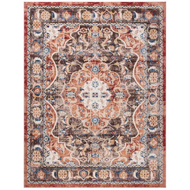 Safavieh Bijar Tokat 7 x 9 Brown/Rust Indoor Floral/Botanical Oriental Area Rug Safavieh Bijar Tokat 7 x 9 Brown/Rust Indoor Floral/Botanical Oriental Area Rug