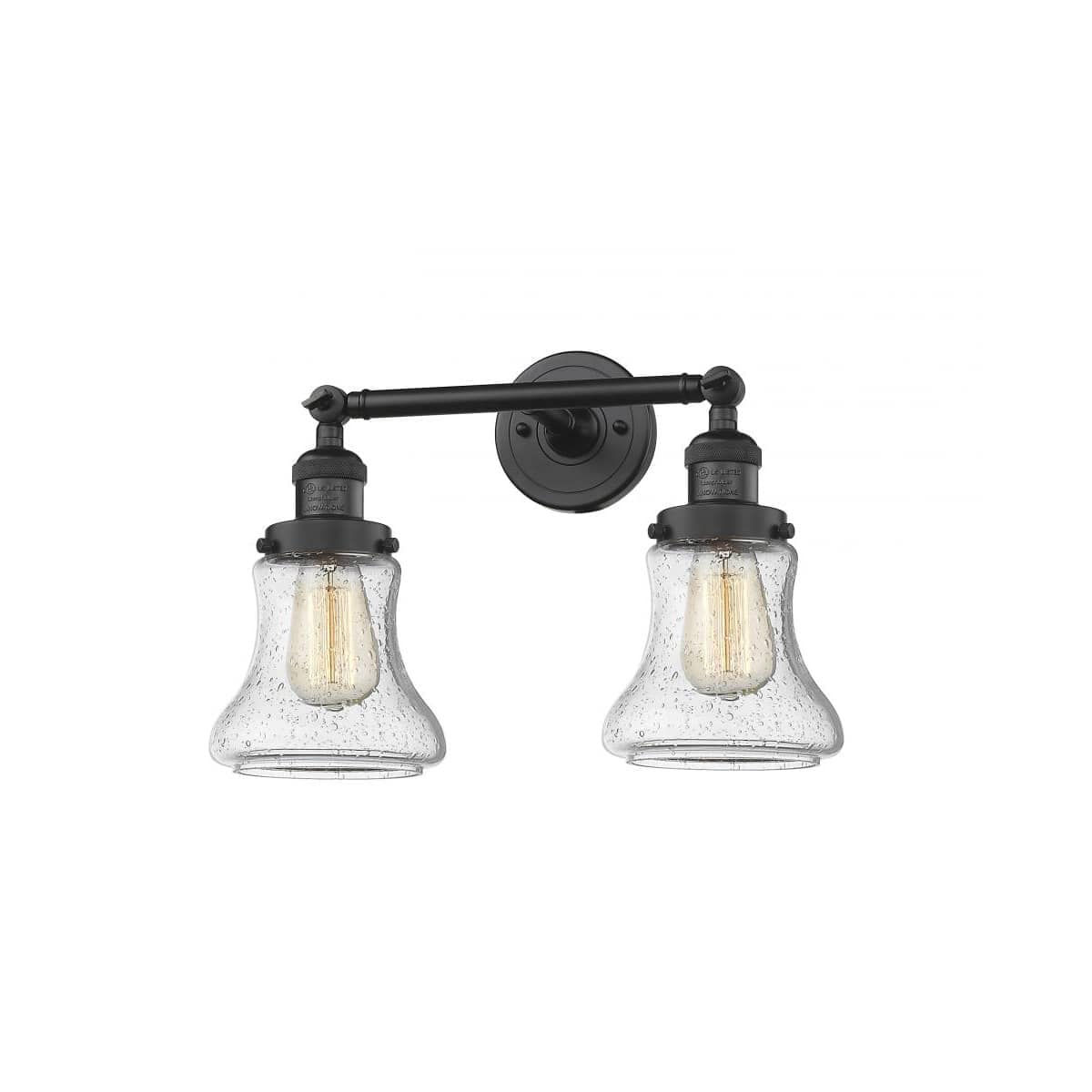 Innovations Lighting 1358953 208-BK-G194-LED Franklin Restoration Bellmont Matte Black
