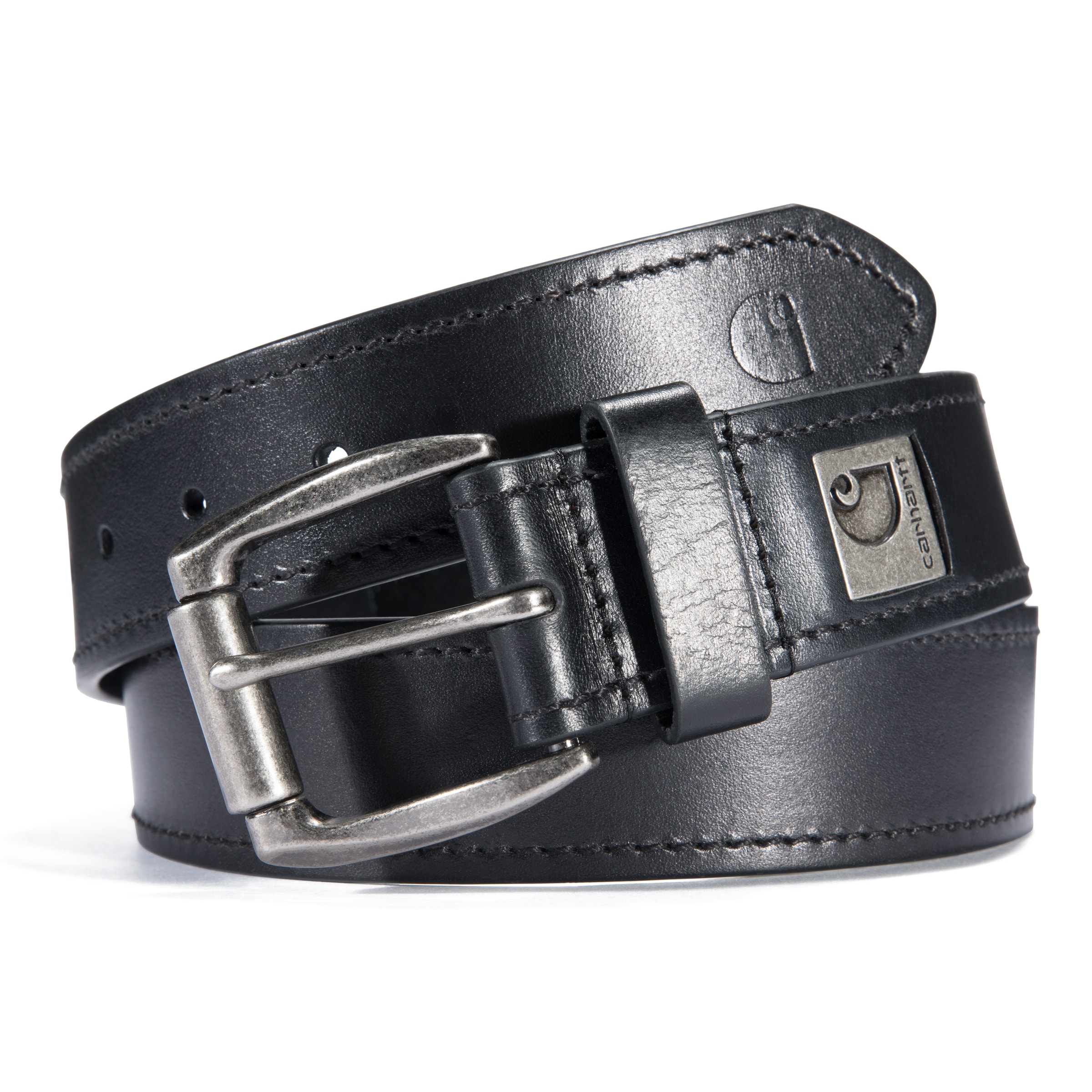 Carhartt A000556200110  Adult unisex Black Leather/Nylon Belt - Large