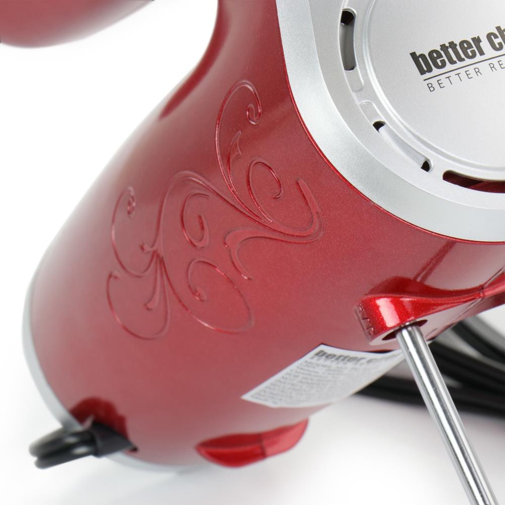 Brentwood HM-48R Lightweight 5-Speed Electric Hand Mixer, Red