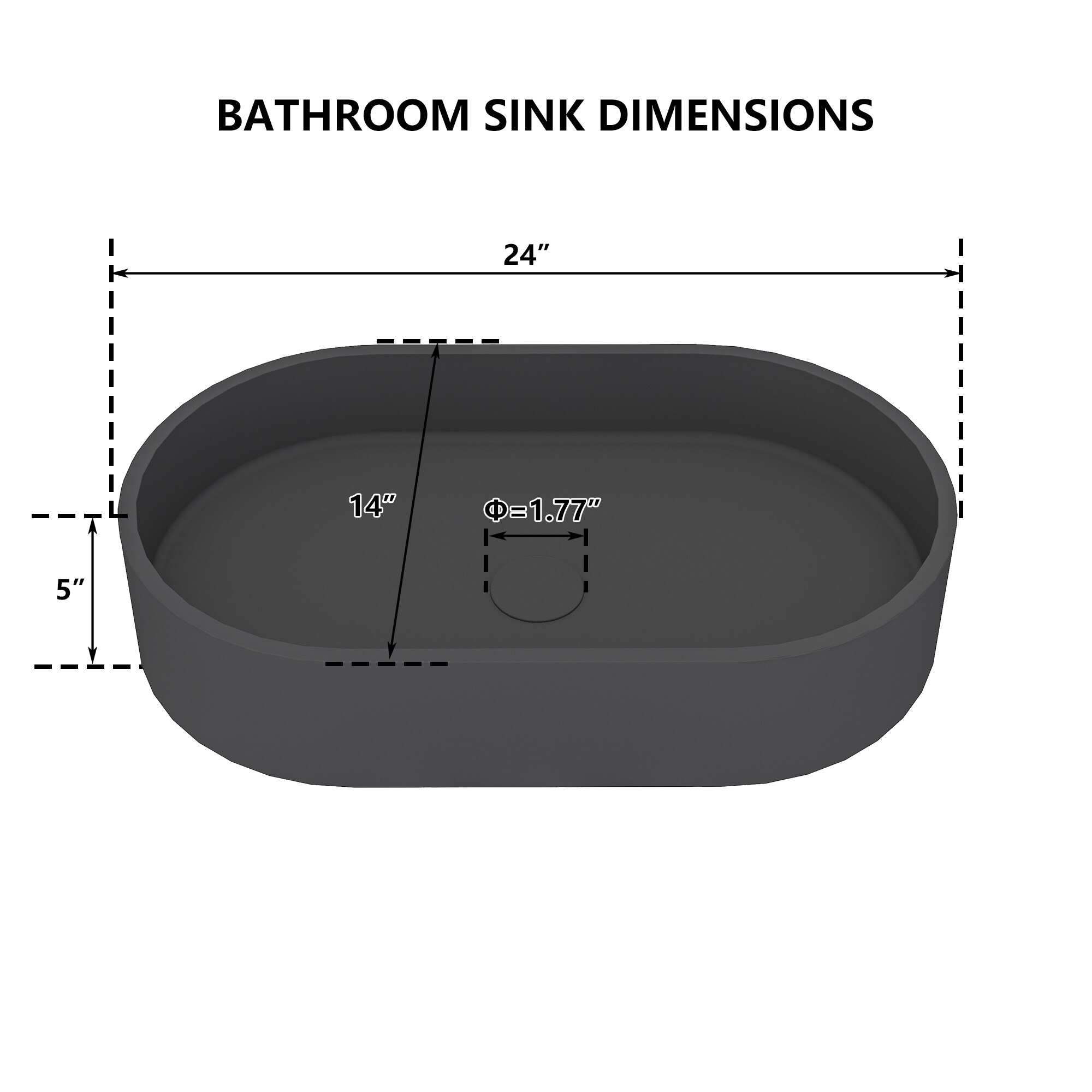 CASAINC CA-VS1024-BE Bath-Sink - View #5