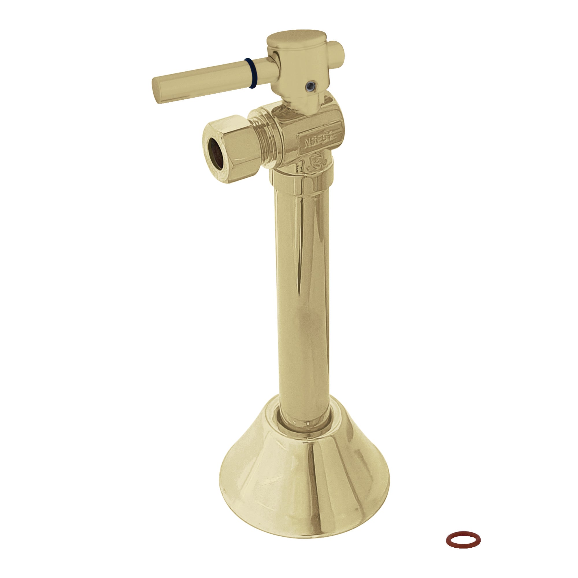 Elements of Design ECC83202DL 1/2-in Copper sweat x 3/8-in OD Compression Brass Quarter turn Stop Angle valve