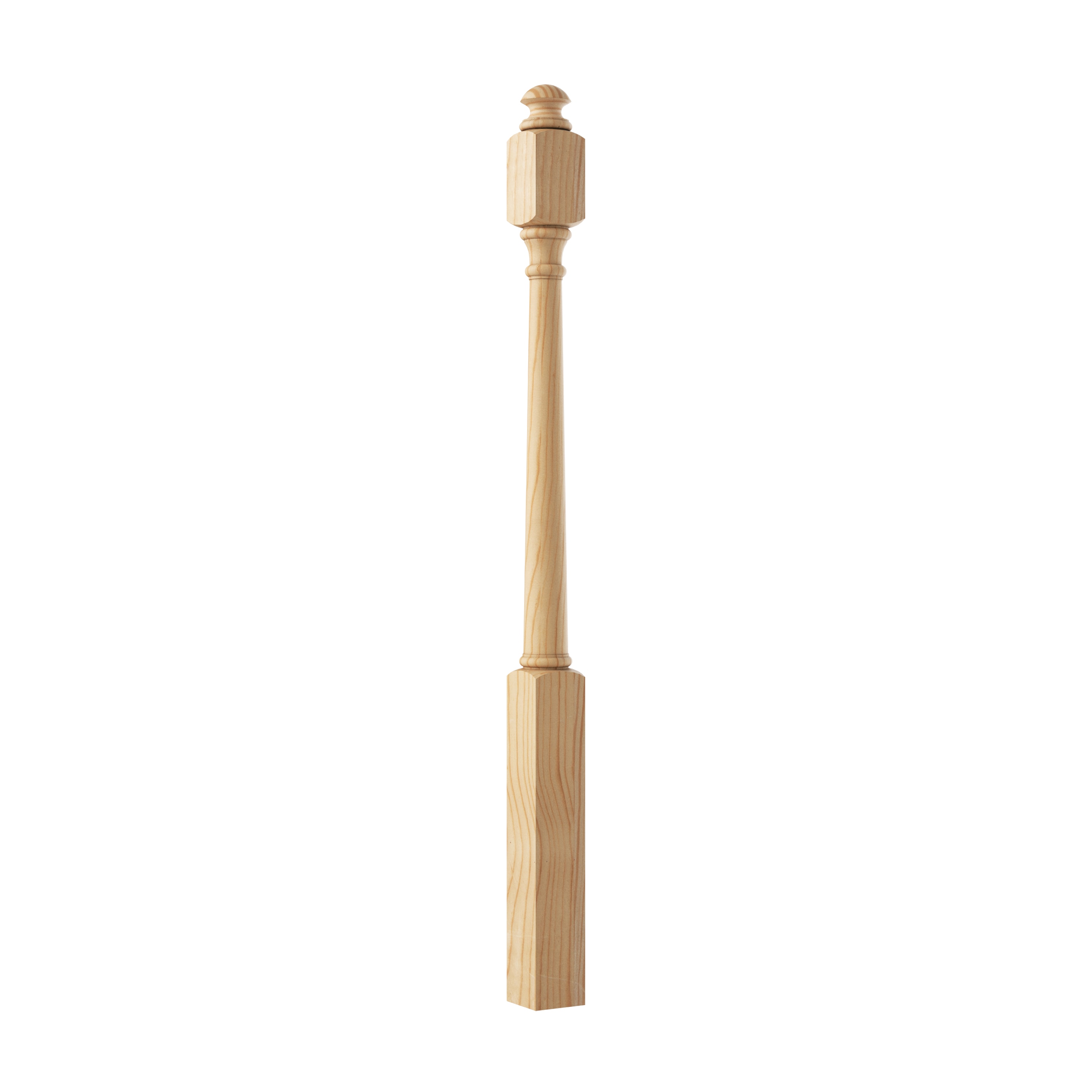 Crown Heritage 44Y4040 Colonial 3-in x 48-in Unfinished Pine Universal Stair Newel Post