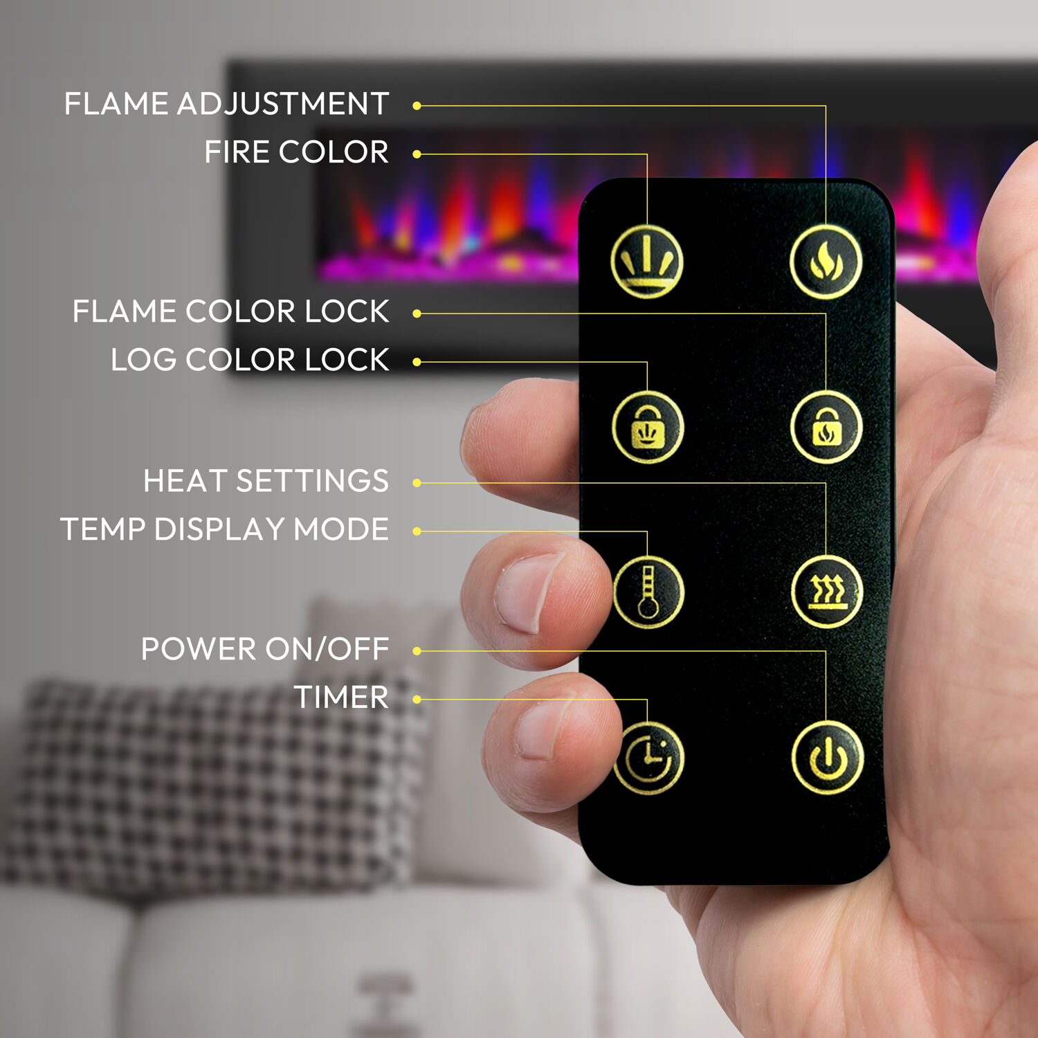 Cambridge CAM60WMEF-2BLK Electric-Fireplaces - View #2