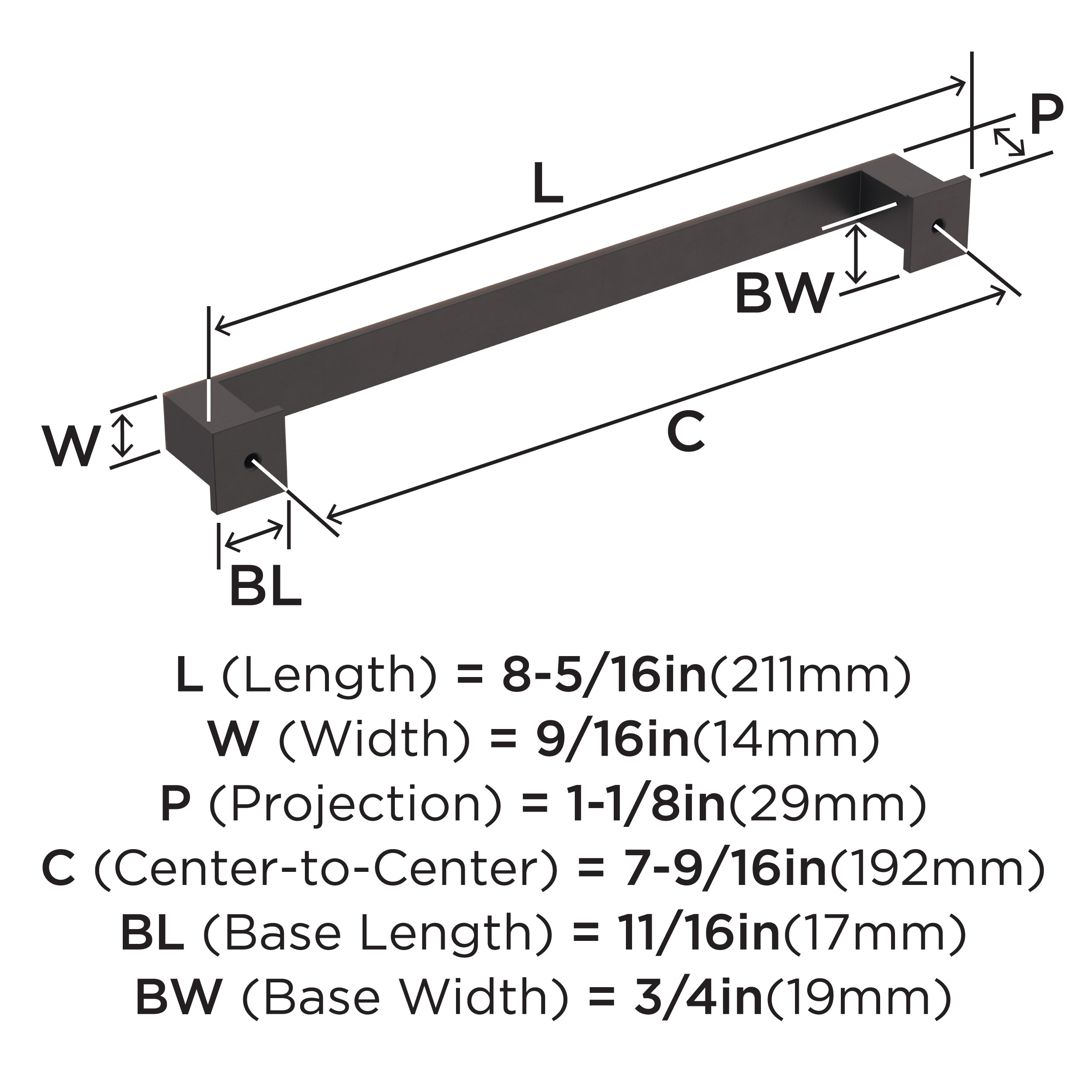 Amerock BP36761ORB Cabinet-Pulls - View #4
