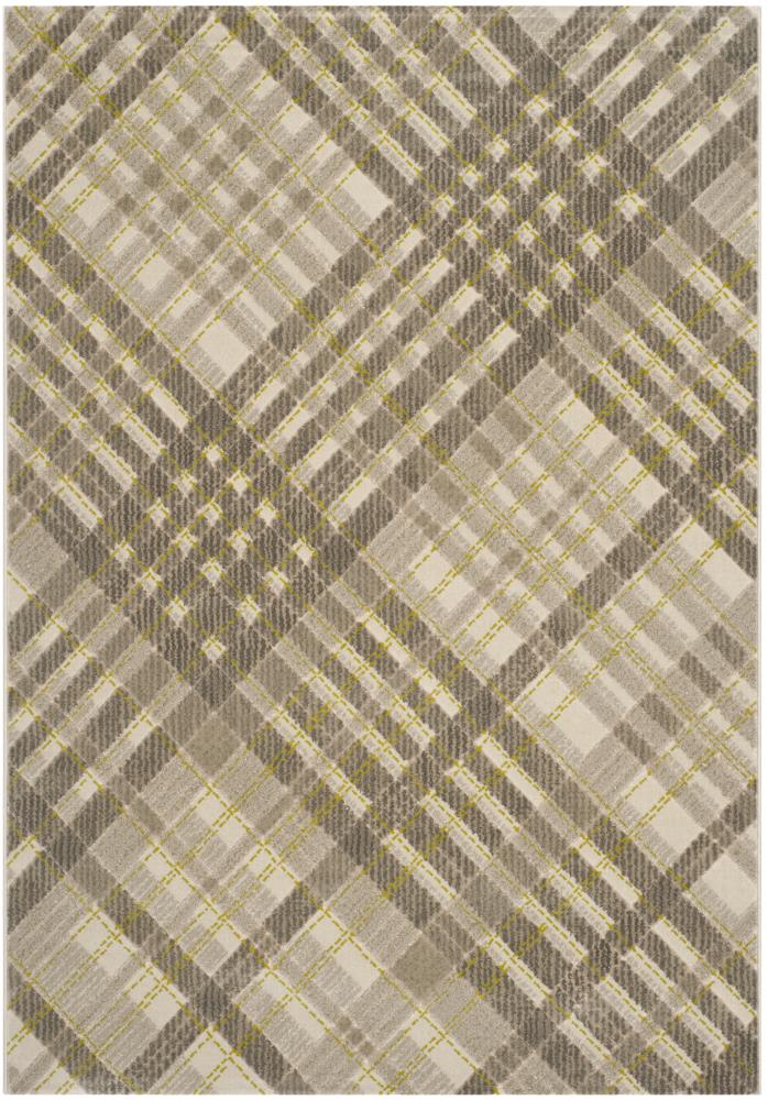 Safavieh PRL7694A-5 Porcello Plaids 5 x 8 (ft) Loomed Polypropylene Gray/Dark Gray Rectangular Indoor Trellis Area rug