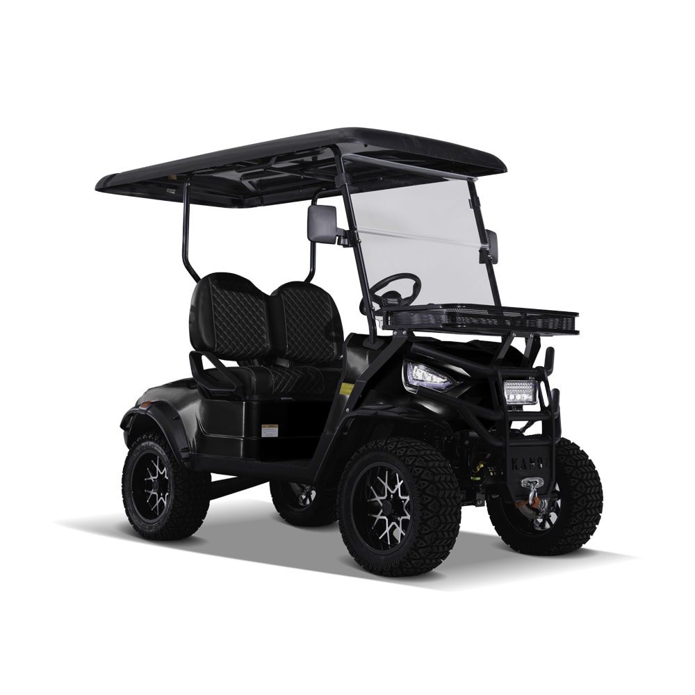 KANDI 2 Seat Electric Golf Cart with Lithium Battery-black at Lowes.com