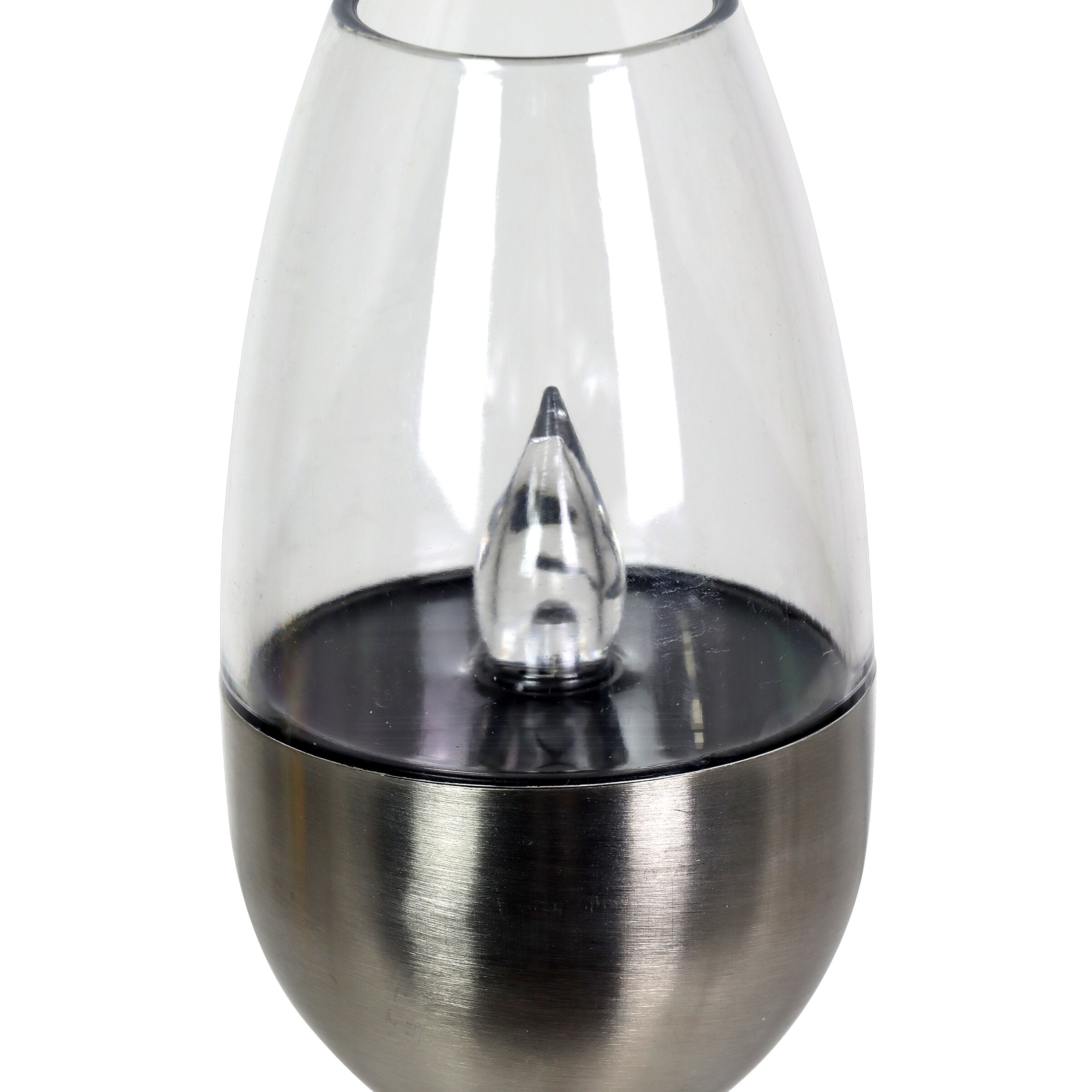 Chickadee Crackled Glass Tabletop Hurricane Lamp