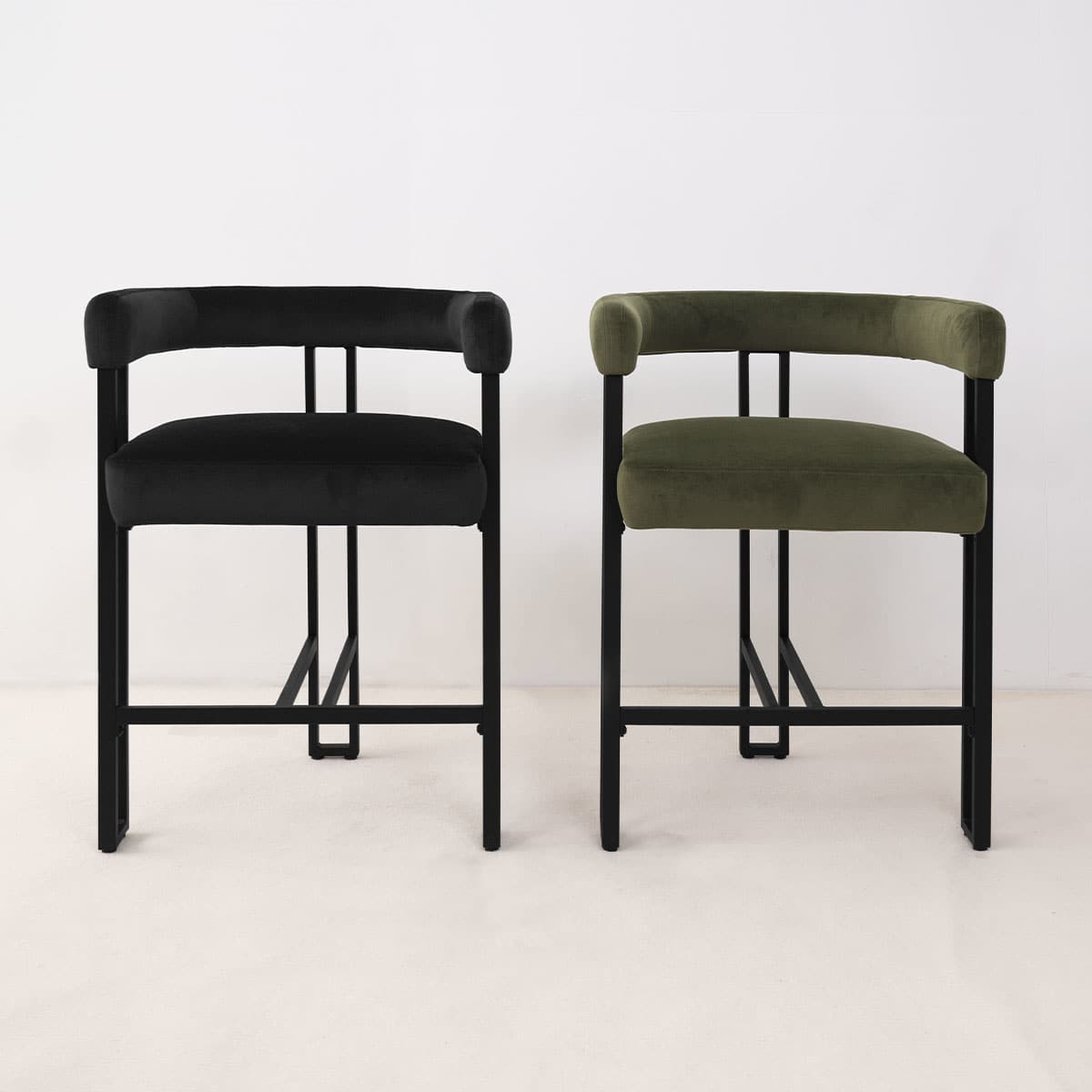 Maison Boucle MIA-C-V-BLACK-1PK stools - View #2