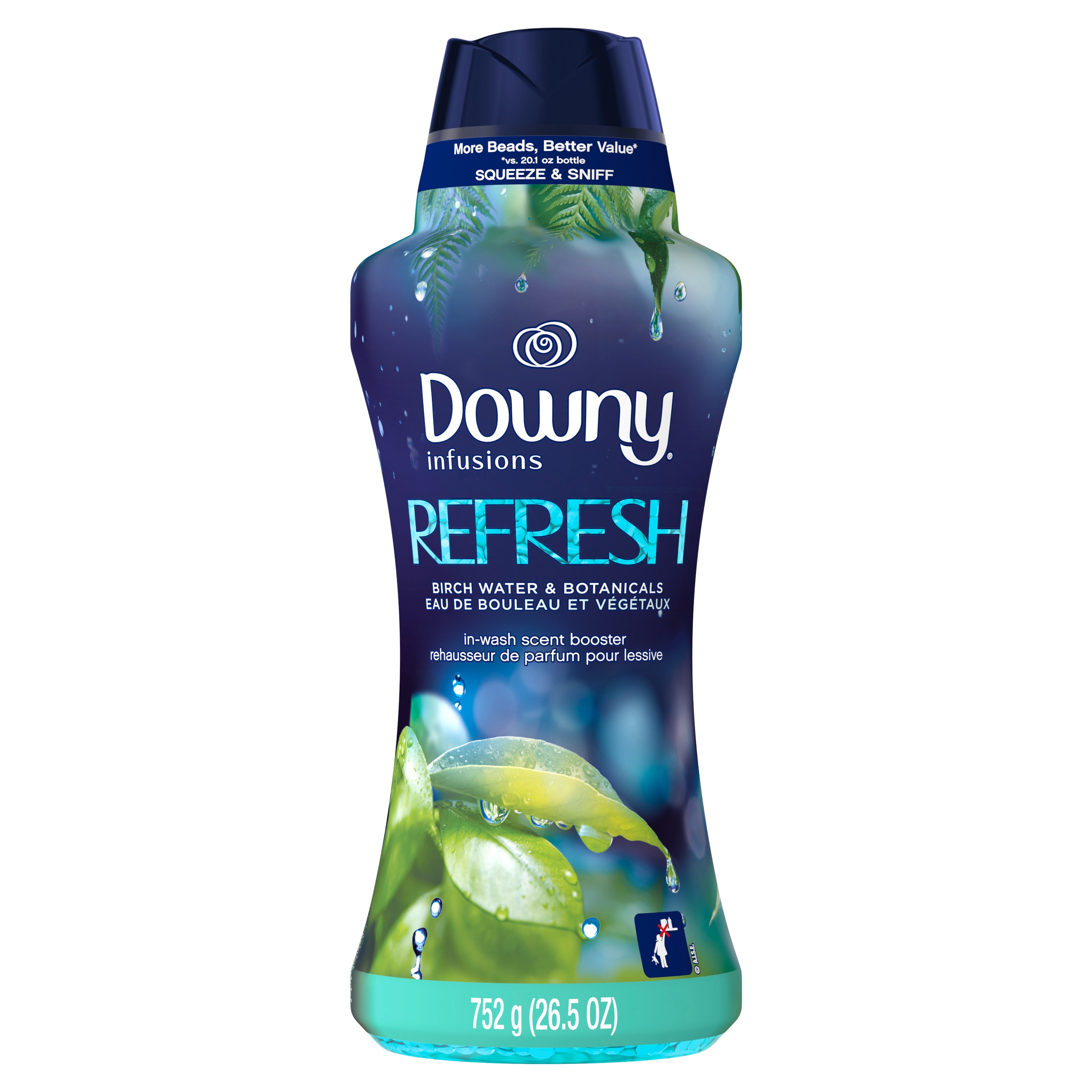 Downy in-Wash Scent Booster Beads, Cool Cotton Scent, 26.5 oz 