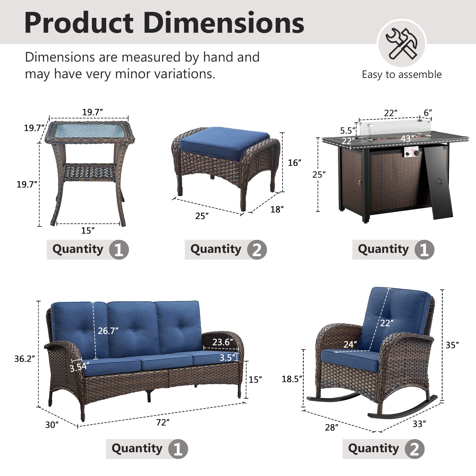 Rilyson FS114086116002-1 Patio-Conversation-Sets - View #19