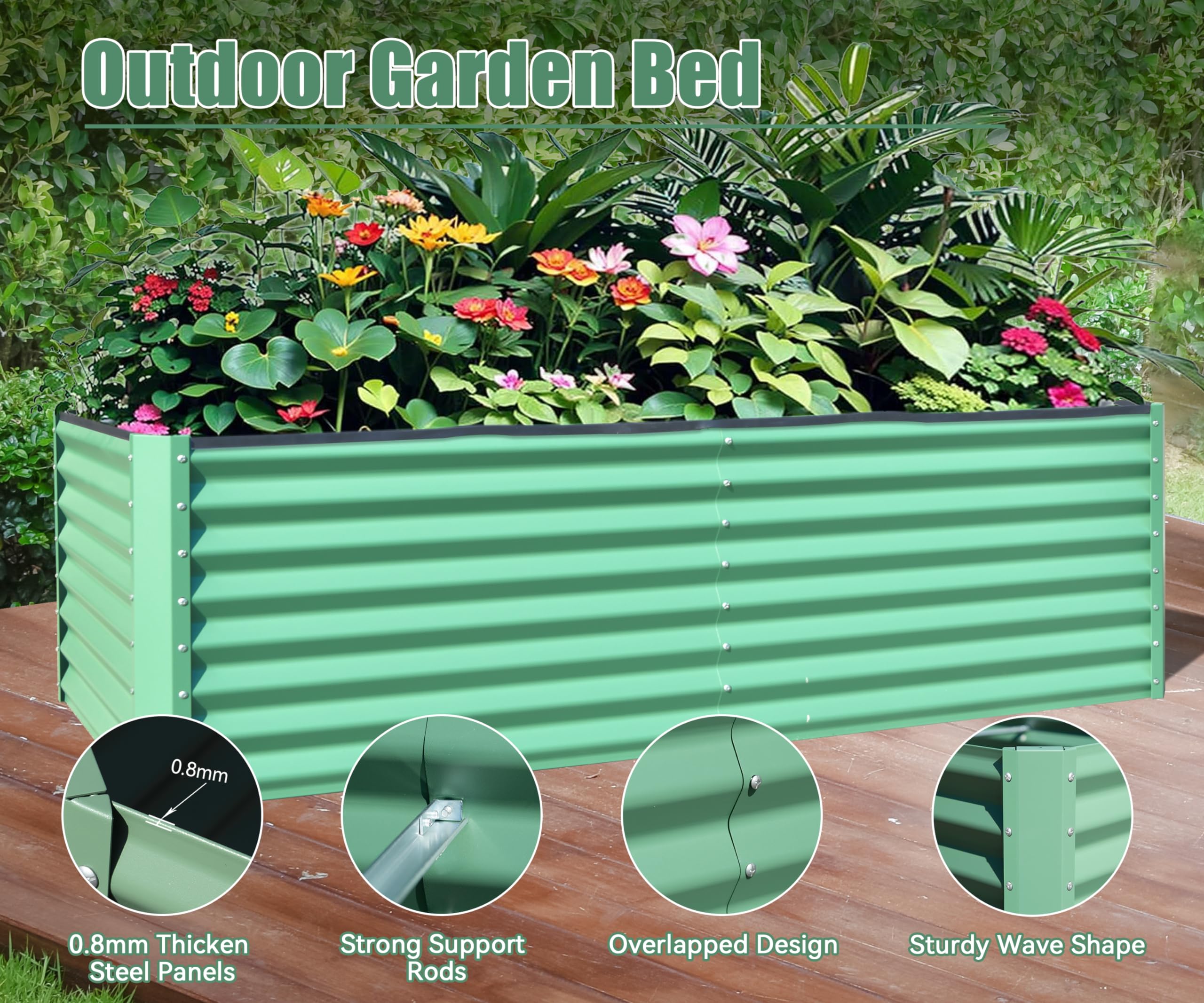 AHIOU HOME ZAAHG-P198006GB Raised-Garden-Beds - View #3