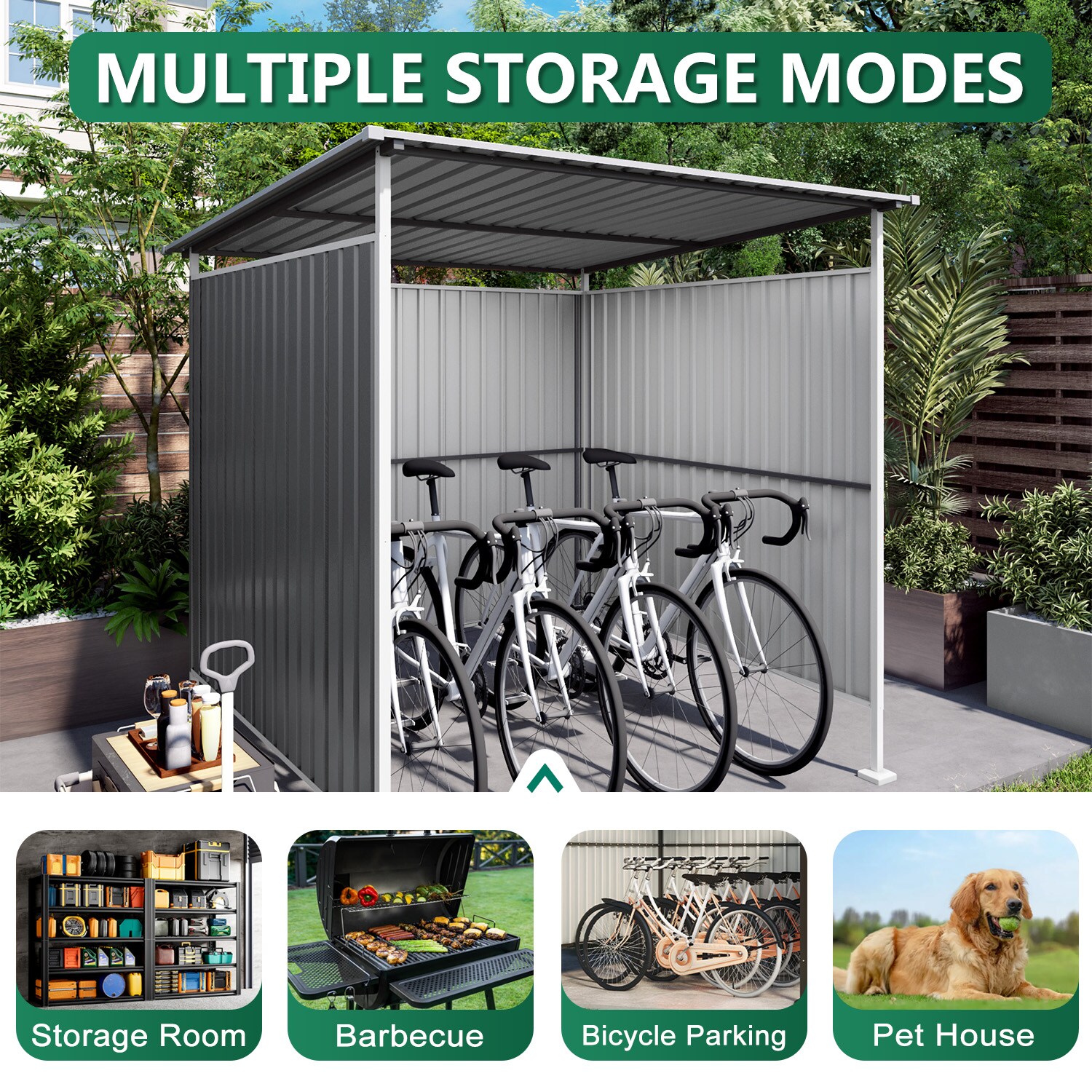 GZMR GR-W14668 Metal-Storage-Buildings-Sheds - View #6