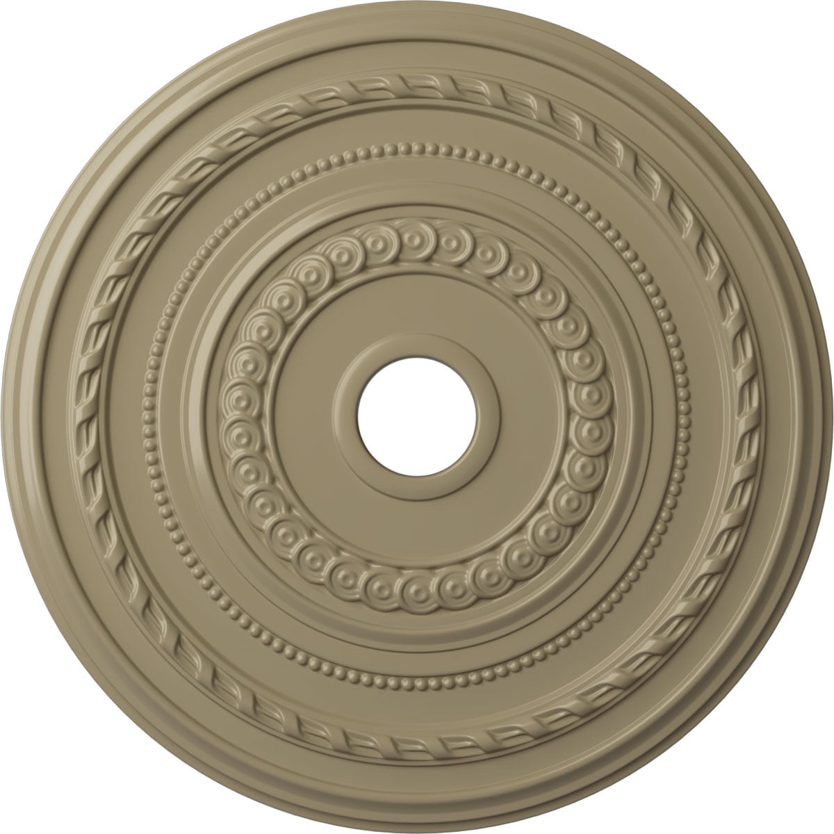 Ekena Millwork CM25COGDF Cole 25.375-in W x 25.375-in L Painted Gobi Desert Polyurethane Whole Ceiling Medallion
