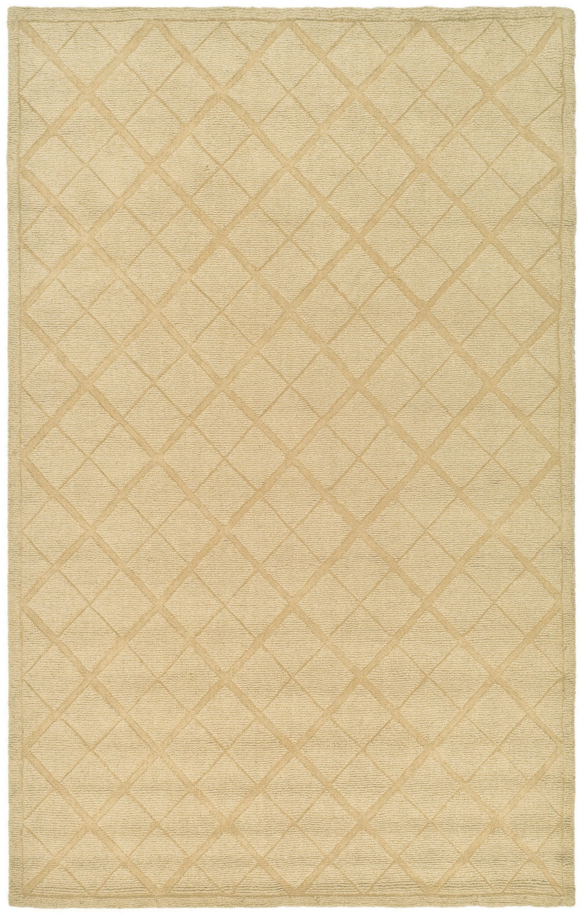 Martha Stewart MSR4616A-5 Argyle 5 x 8 Wool Hickory Indoor Geometric Farmhouse/Cottage Area Rug