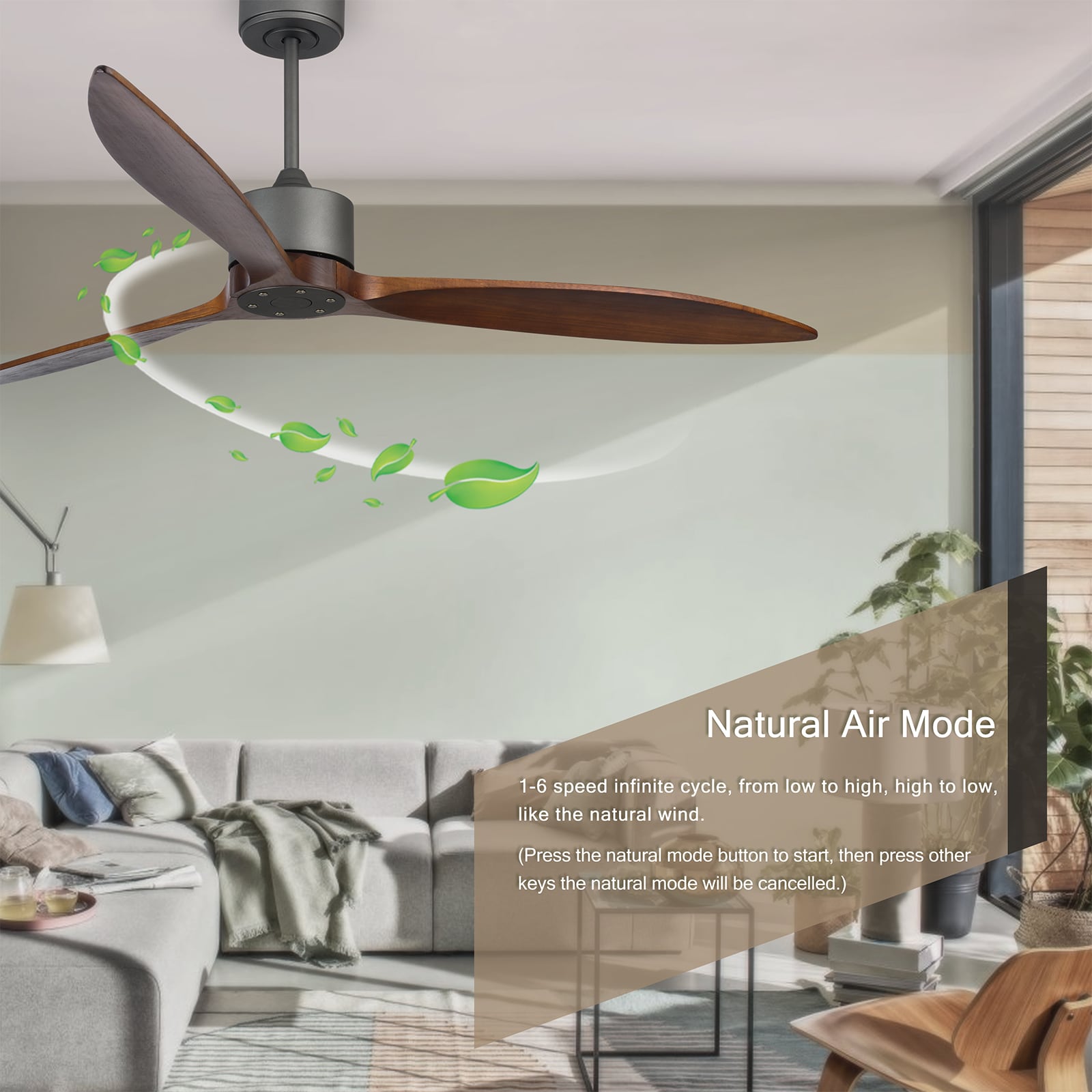 WELLFOR GASL021WT Ceiling-Fans - View #4