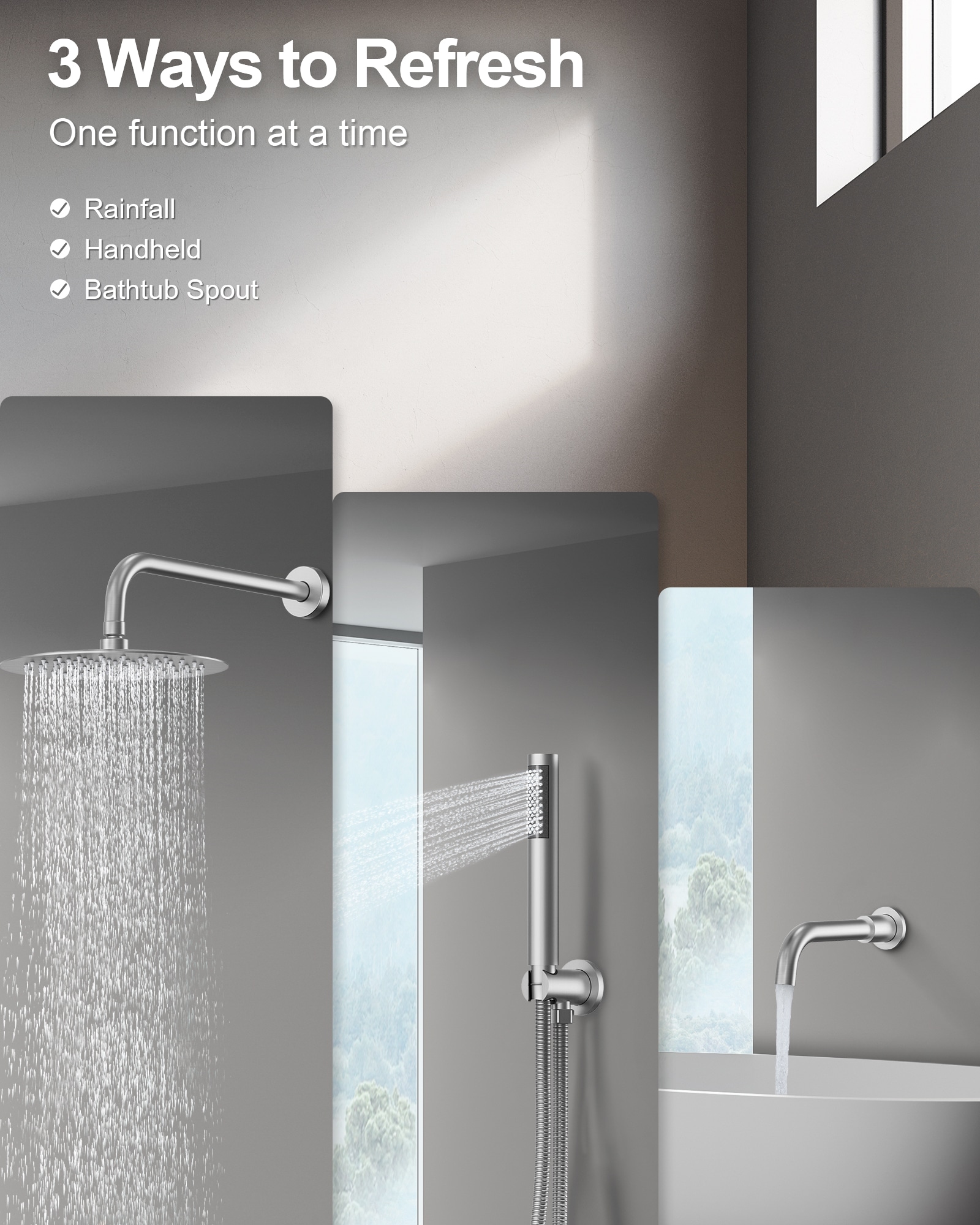 GRANDJOY TOBILI203ORB Showerhead-Bar-Panels - View #4