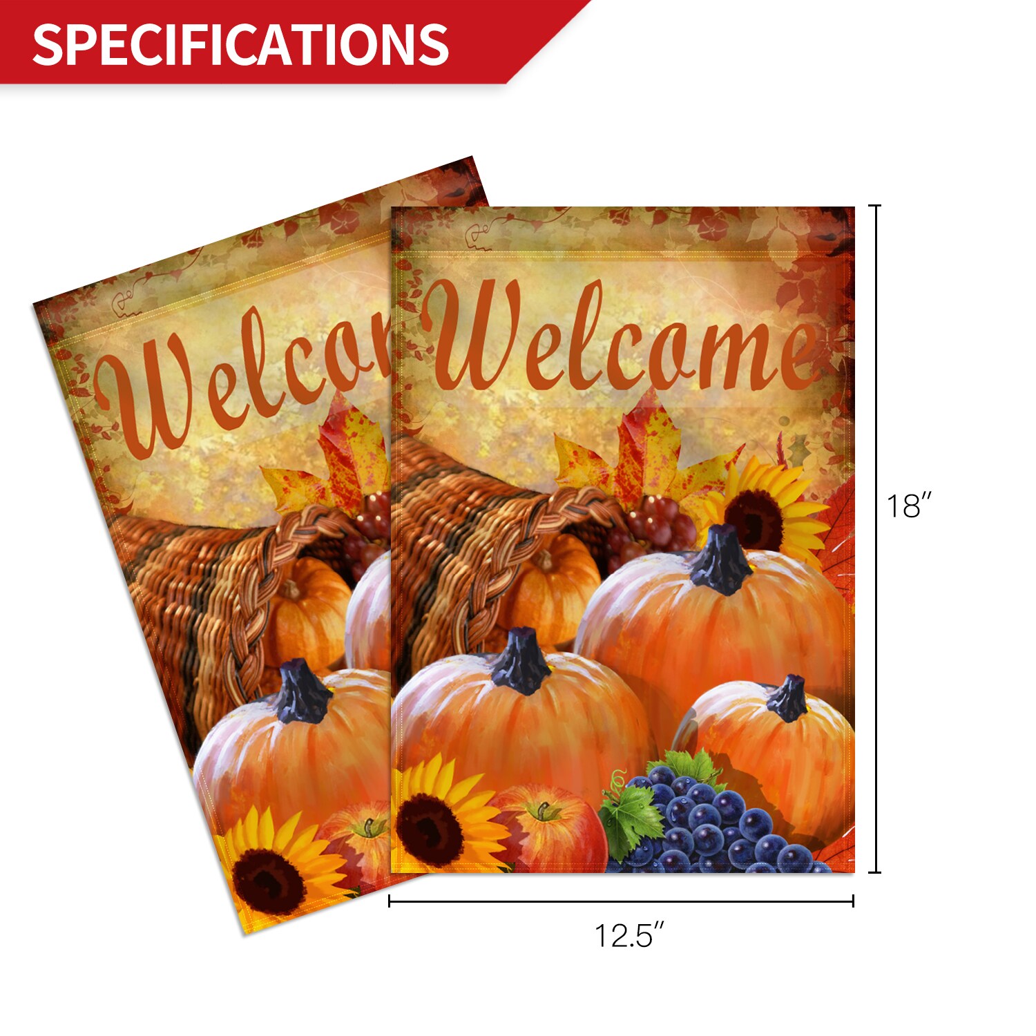 Anley GARDEN.PUMPKING Decorative-Banner-Flags - View #4