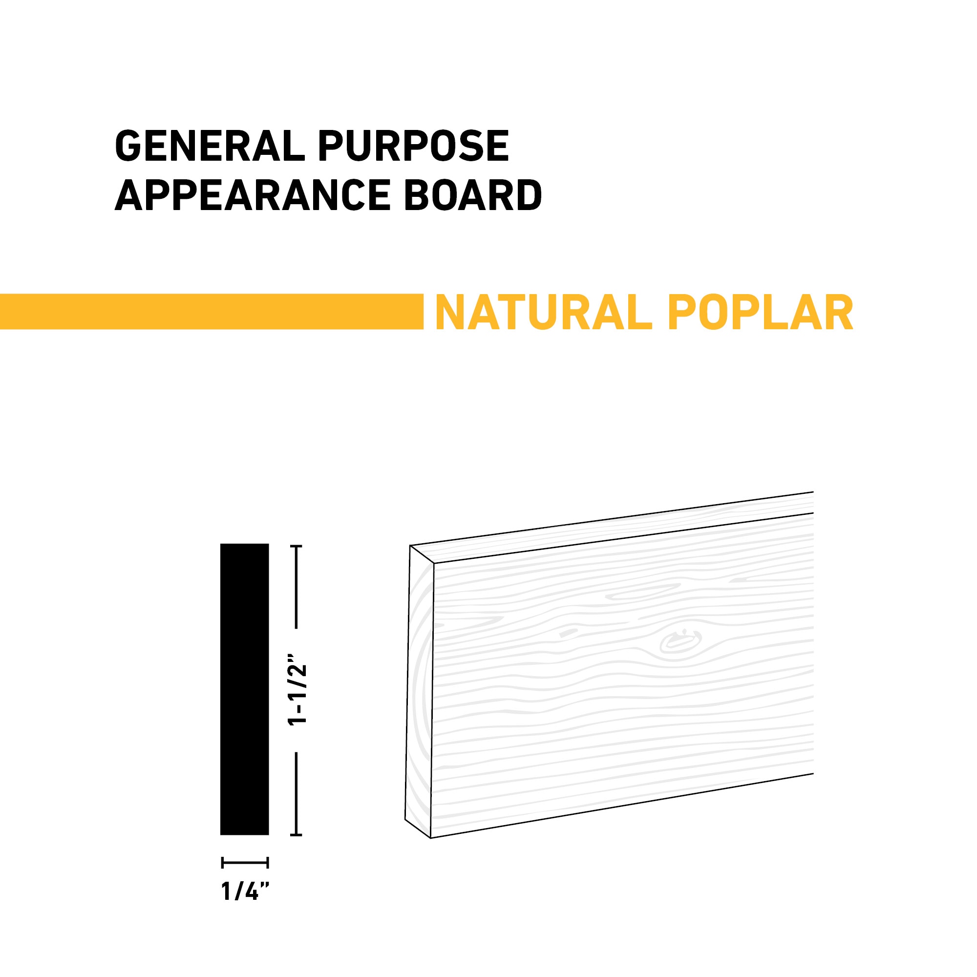 Ornamental Mouldings BRDNAT 1-4X2X2POPR Appearance-Boards - View #2