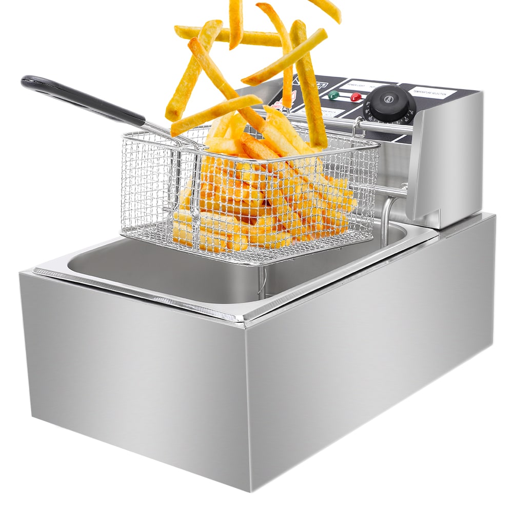 Chefman Fry Guy, The Most Compact & Convenient To Deep Fry Comfort Food,  Restaurant-Style Basket With A 1.6-Quart Capacity, Easy-View Window 