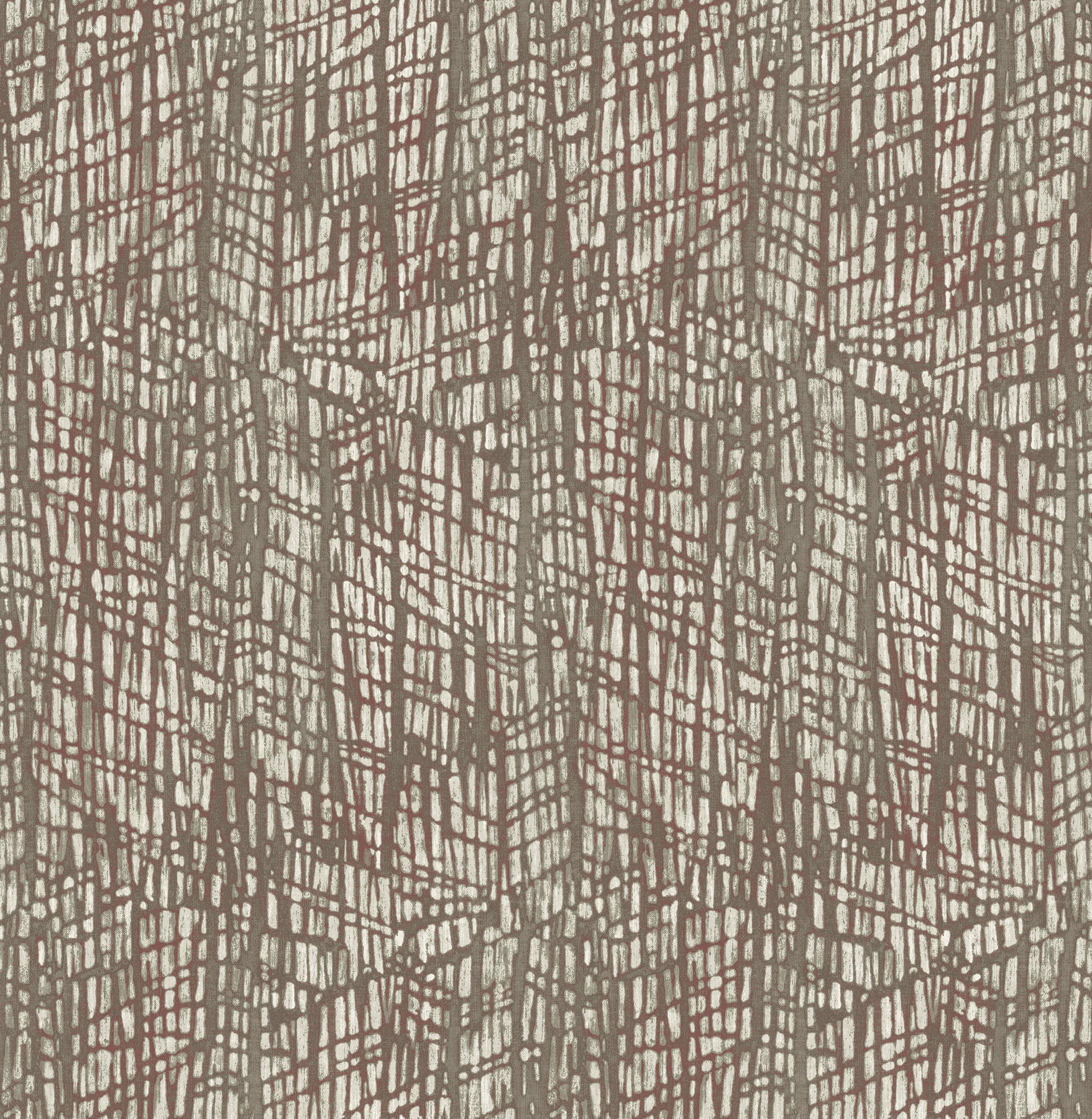 Brewster Wallcovering 2763-24214 Moonlight 56.4-Sq. Feet Red Non-woven Geometric 3D Unpasted Wallpaper
