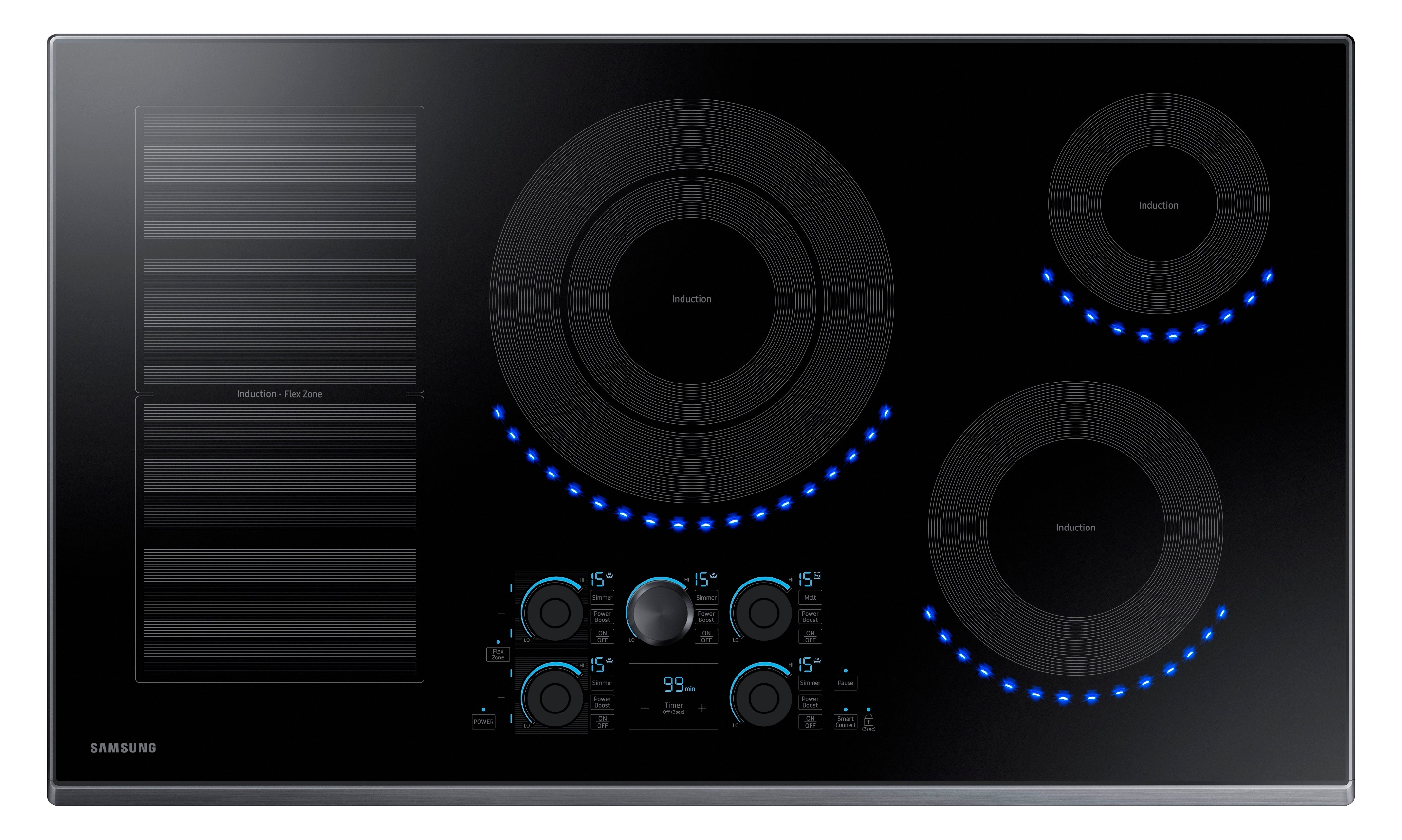 samsung black stainless induction range