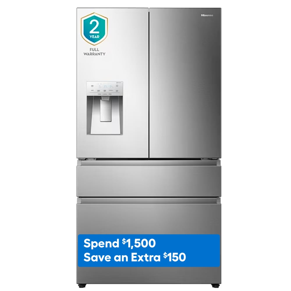 Hisense PureFlat 25.6-cu Ft 4-Door Smart French Door Refrigerator With ...