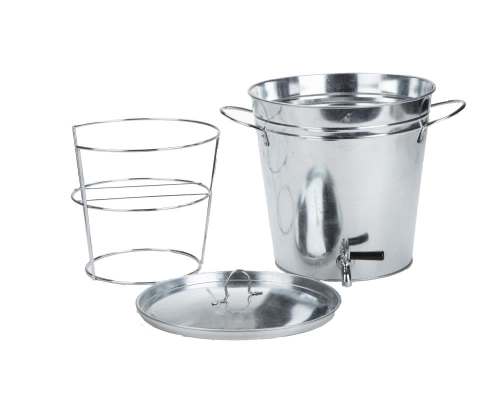 MIND READER 3 Tier with 6-split Compartment Beverage Drink Dispenser with  Spigot [48 fl oz per compartment] Stackable Punch Bowl with Lids and Ice  Bucket Bottom [48 fl oz] (Clear) 